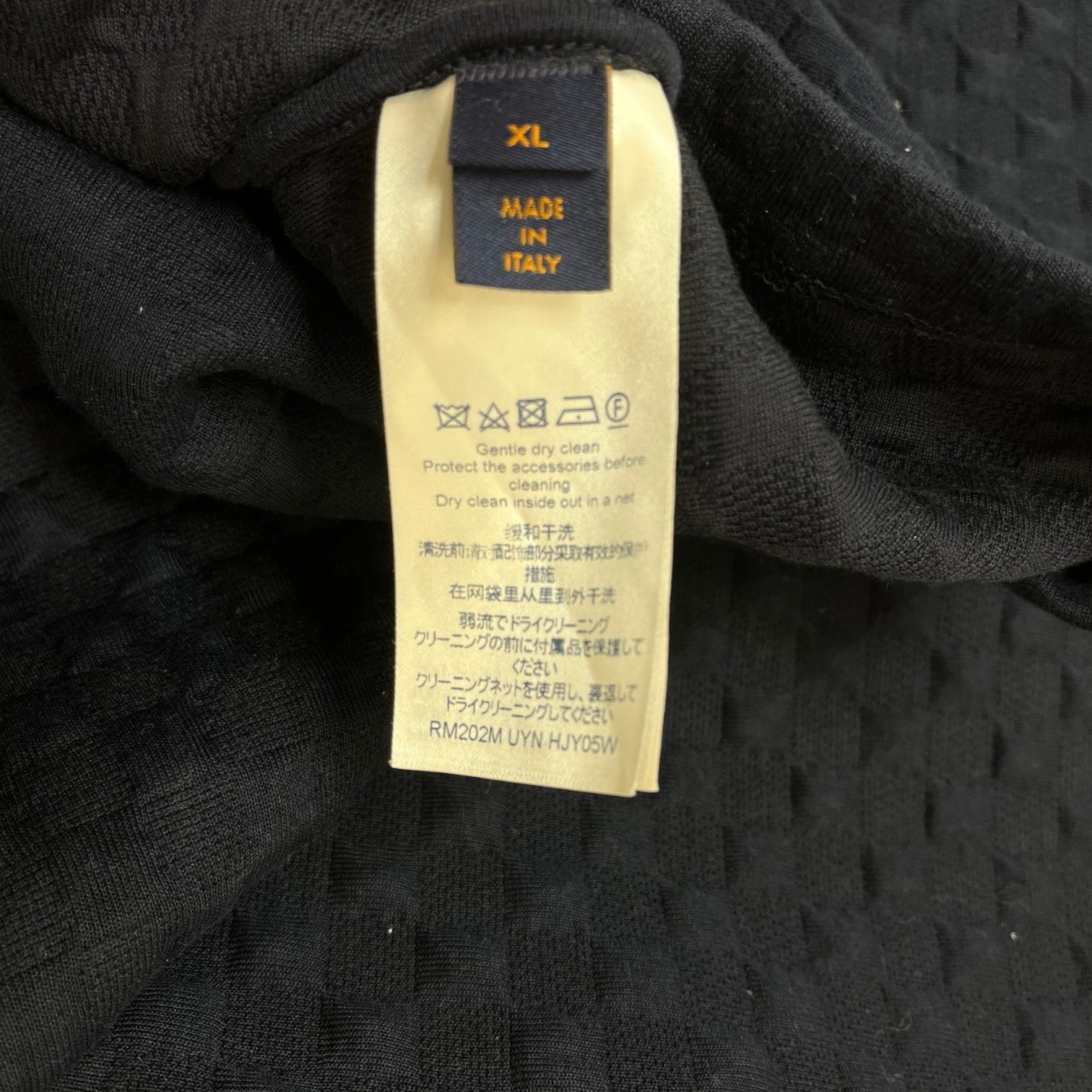 Men's Lvse Damier Hoodie Navy Size XL