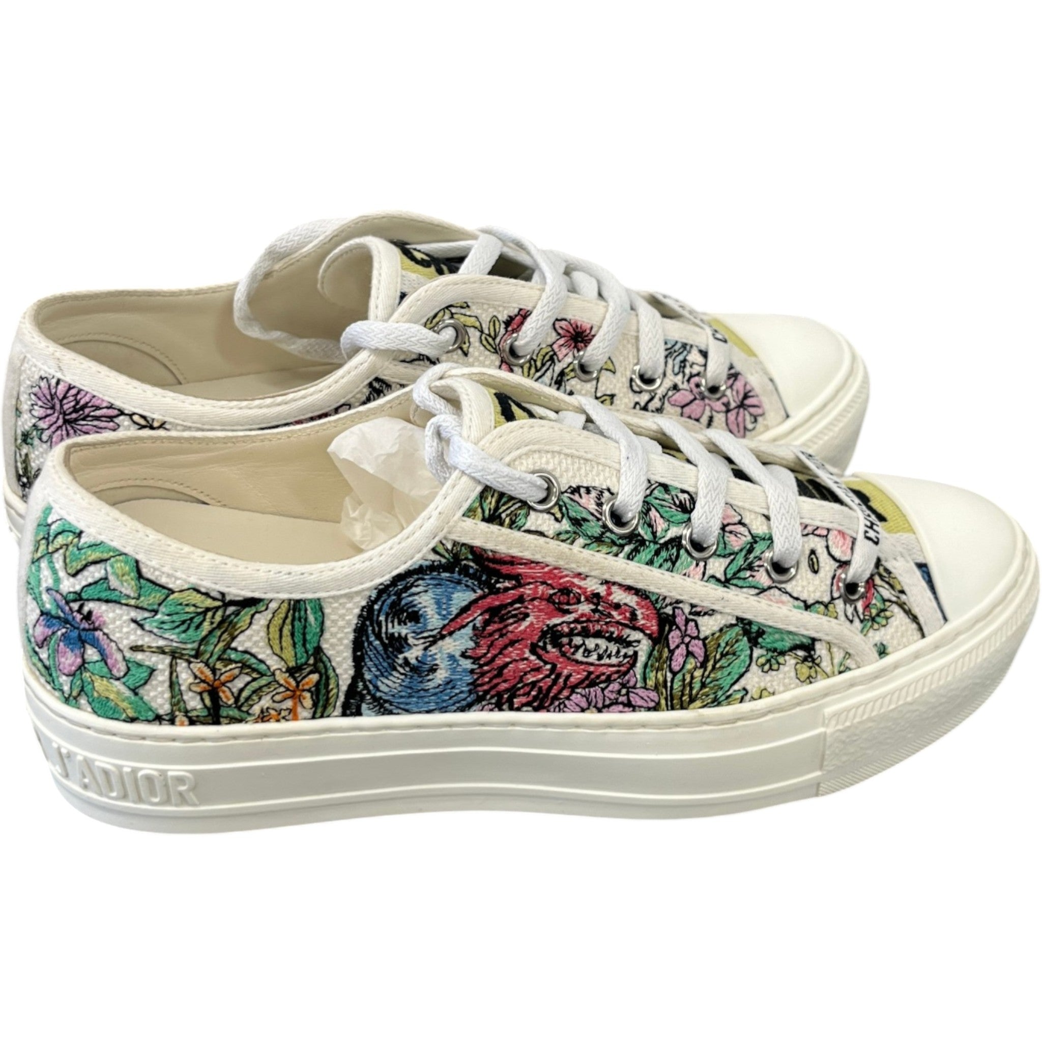 Women's Walk'N'Dior Low Trainers White Size EU 36.5 / UK 3.5