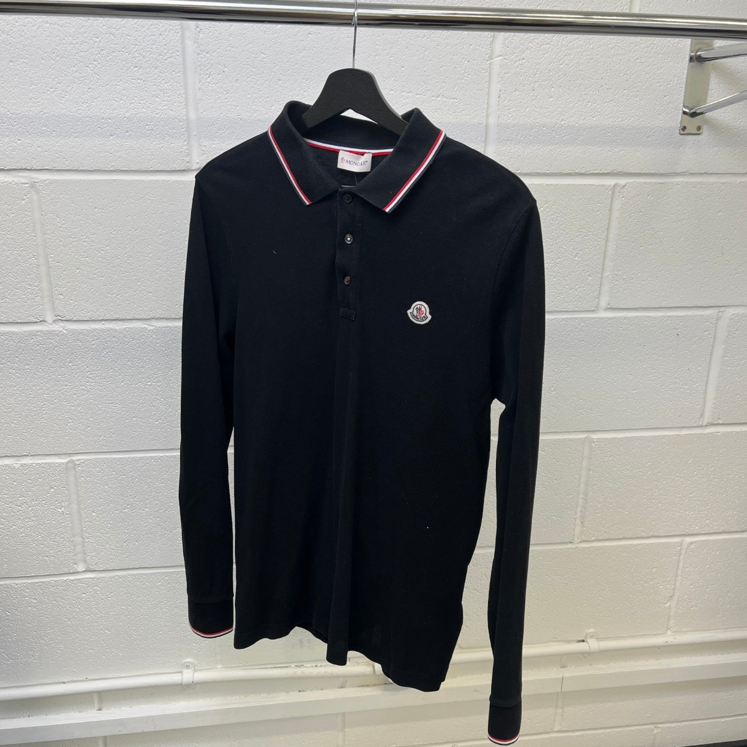 Men's Maglia Polo Shirt Black Size L