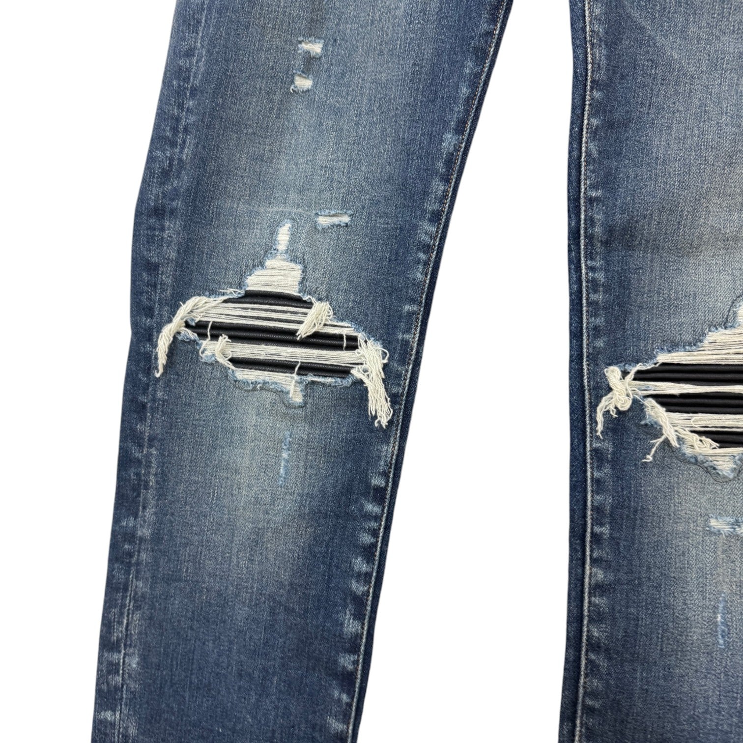 Men's Mx1 Distressed Skinny Jeans Blue Size Waist 30"