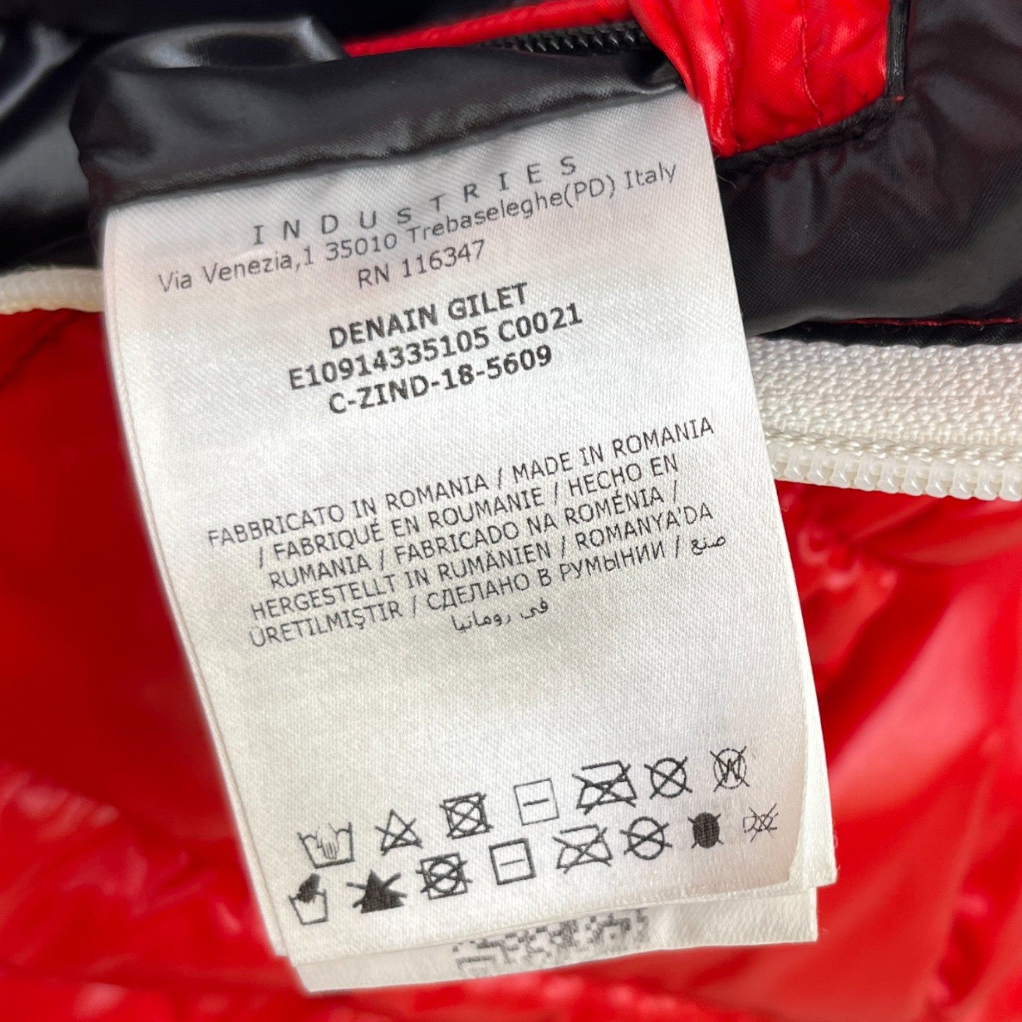 Men's Denain Gilet Red Size 3 / L