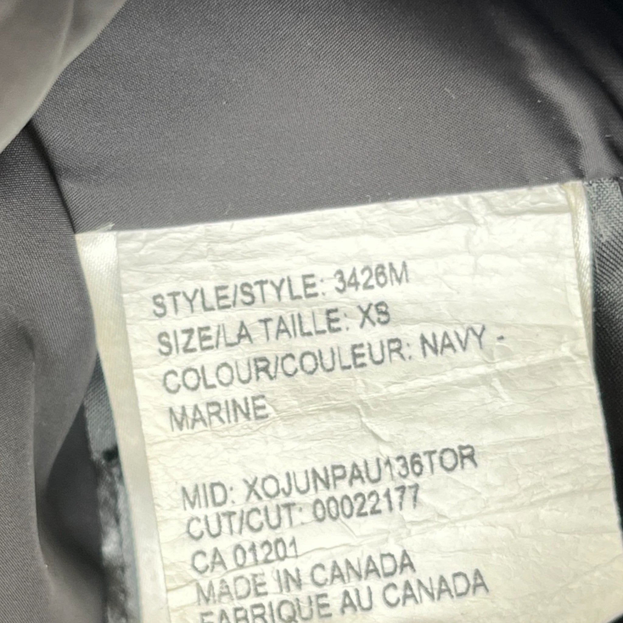 Men's Chateau Parka Down Jacket Navy Size XS