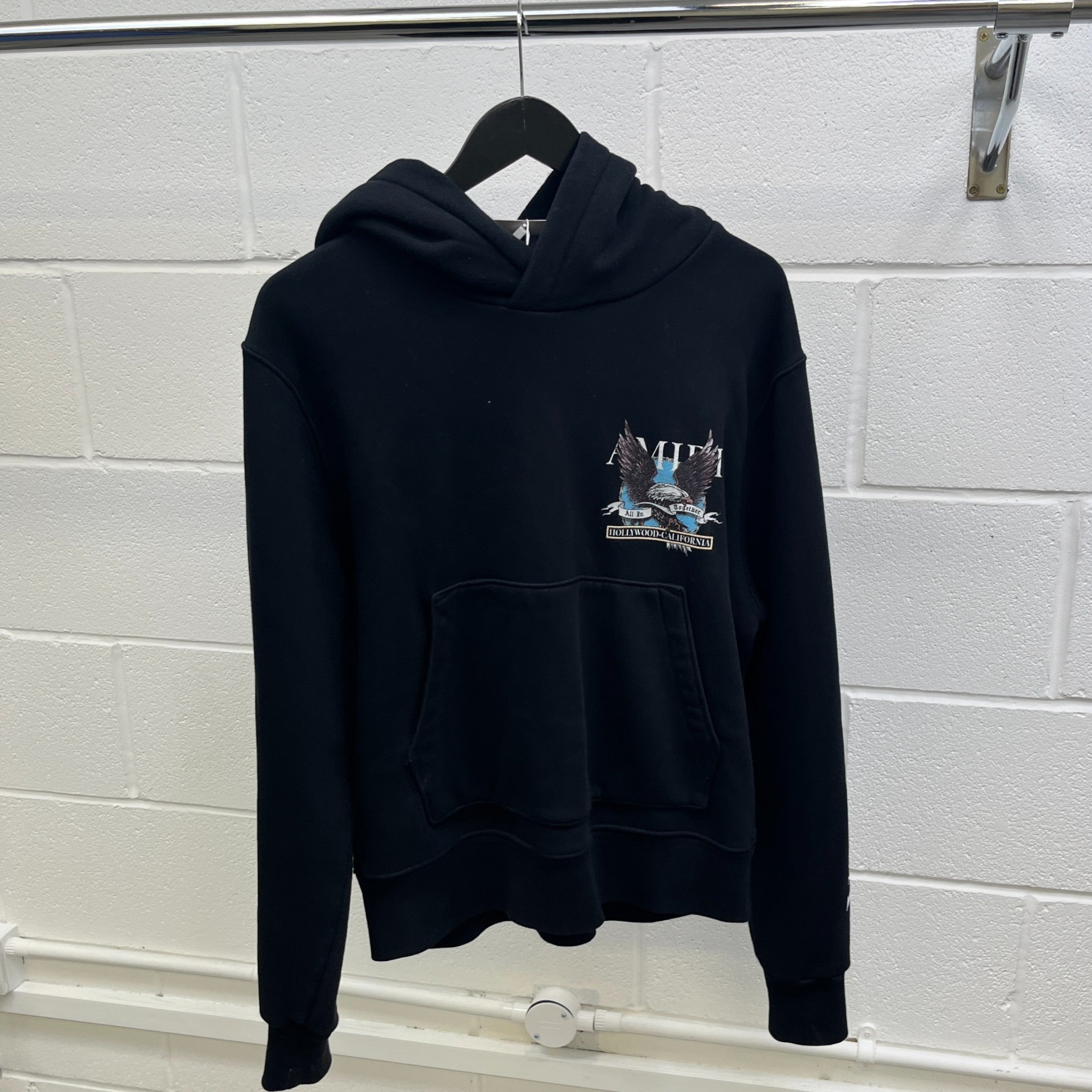 Men's Eagle Hollywood Hoodie Black Size S