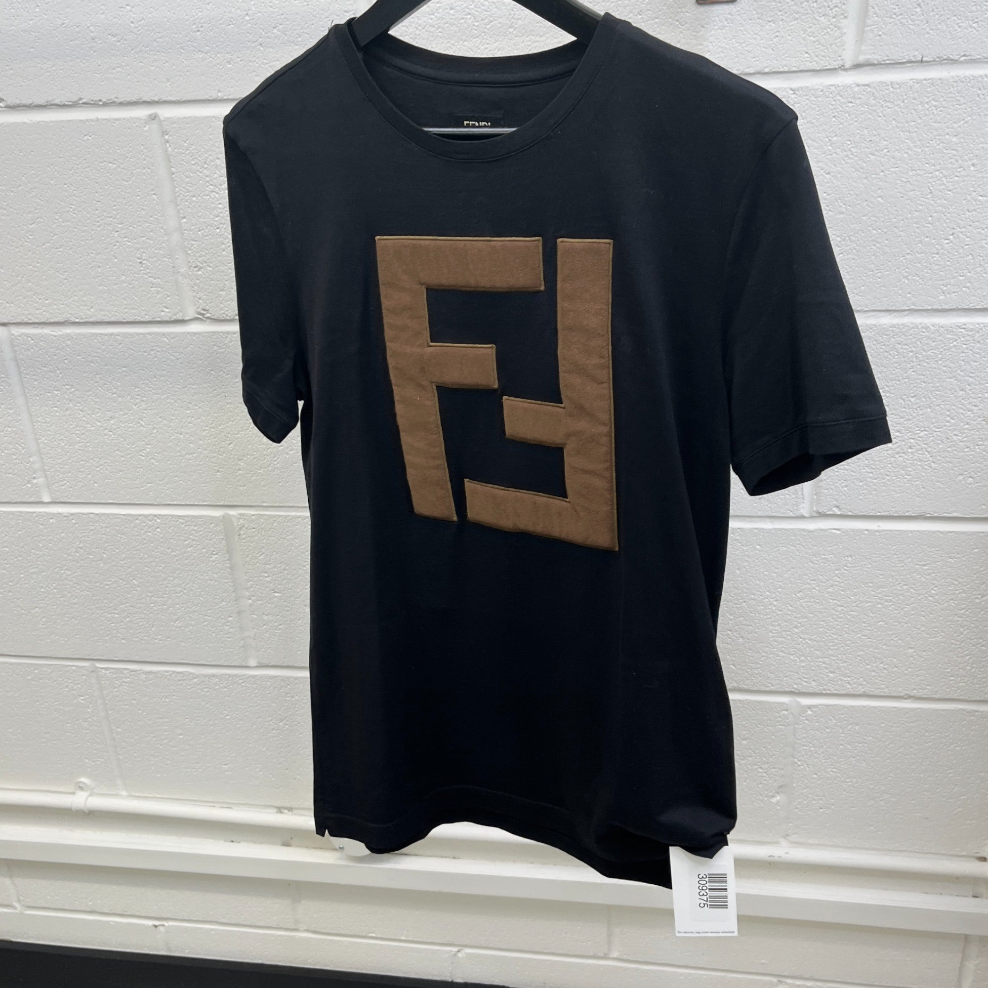 Men's Ff Logo Patch T-Shirt Black Size M