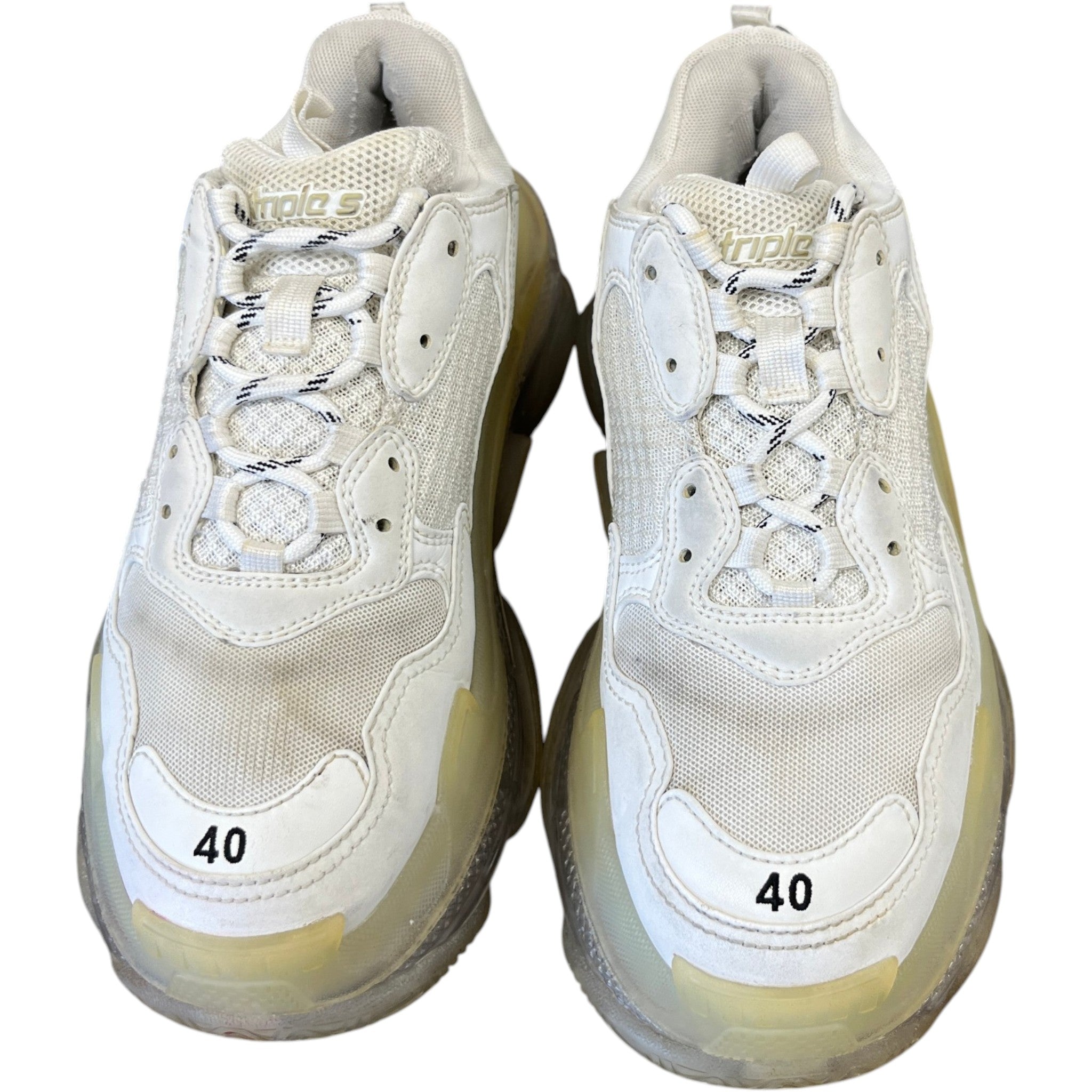 Women's Triple S Low Trainers White Size EU 40 / UK 7