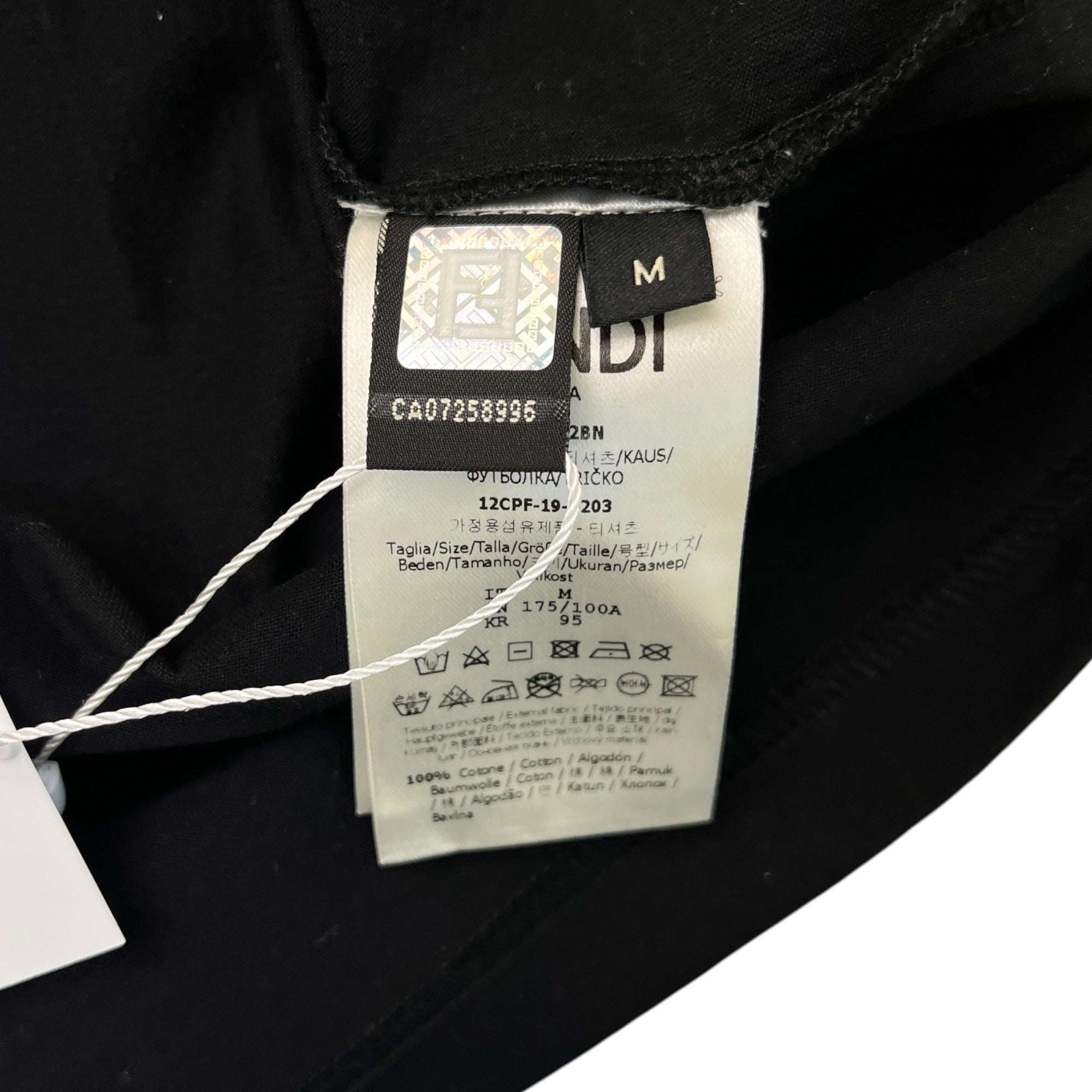 Men's Ff Logo Patch T-Shirt Black Size M