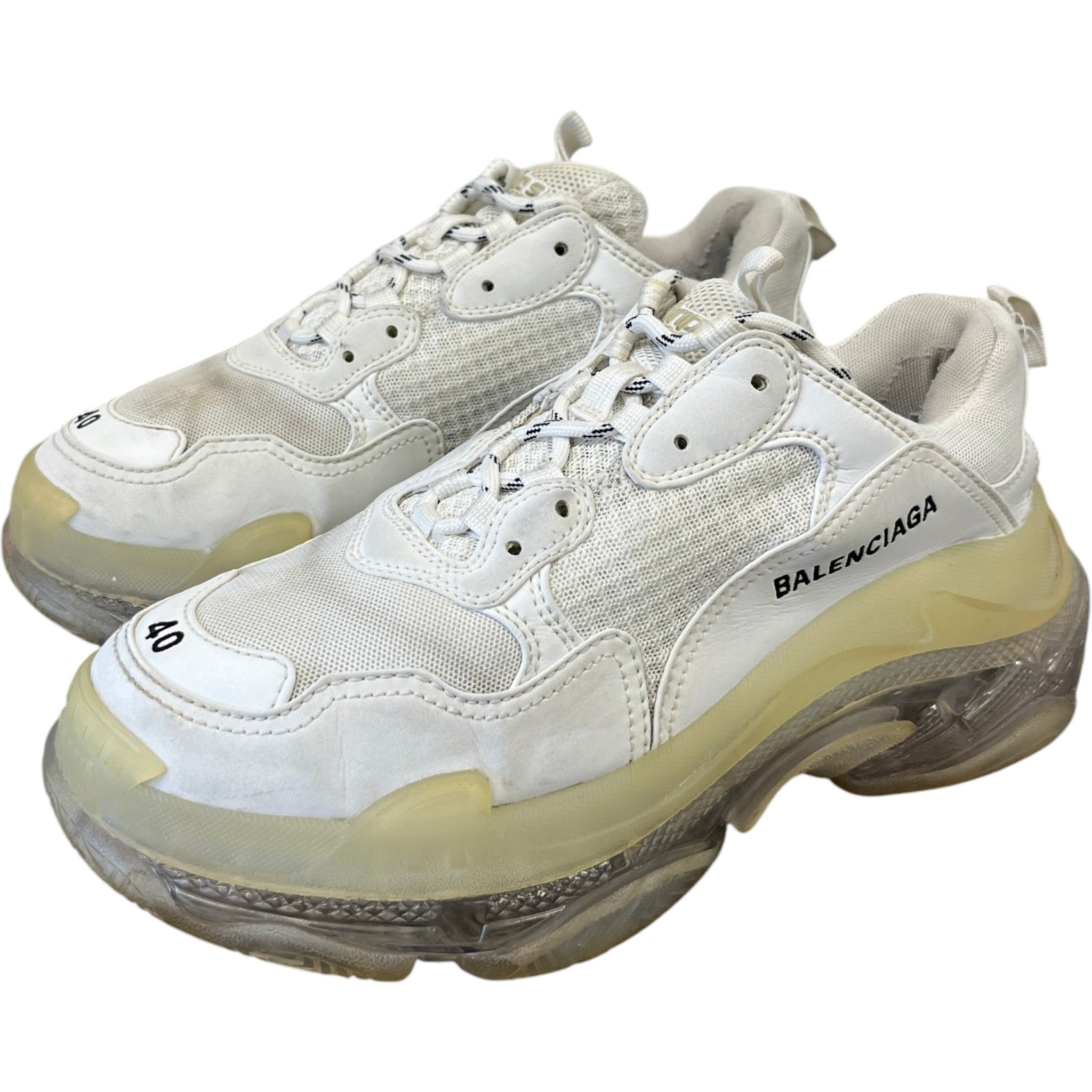 Women's Triple S Low Trainers White Size EU 40 / UK 7