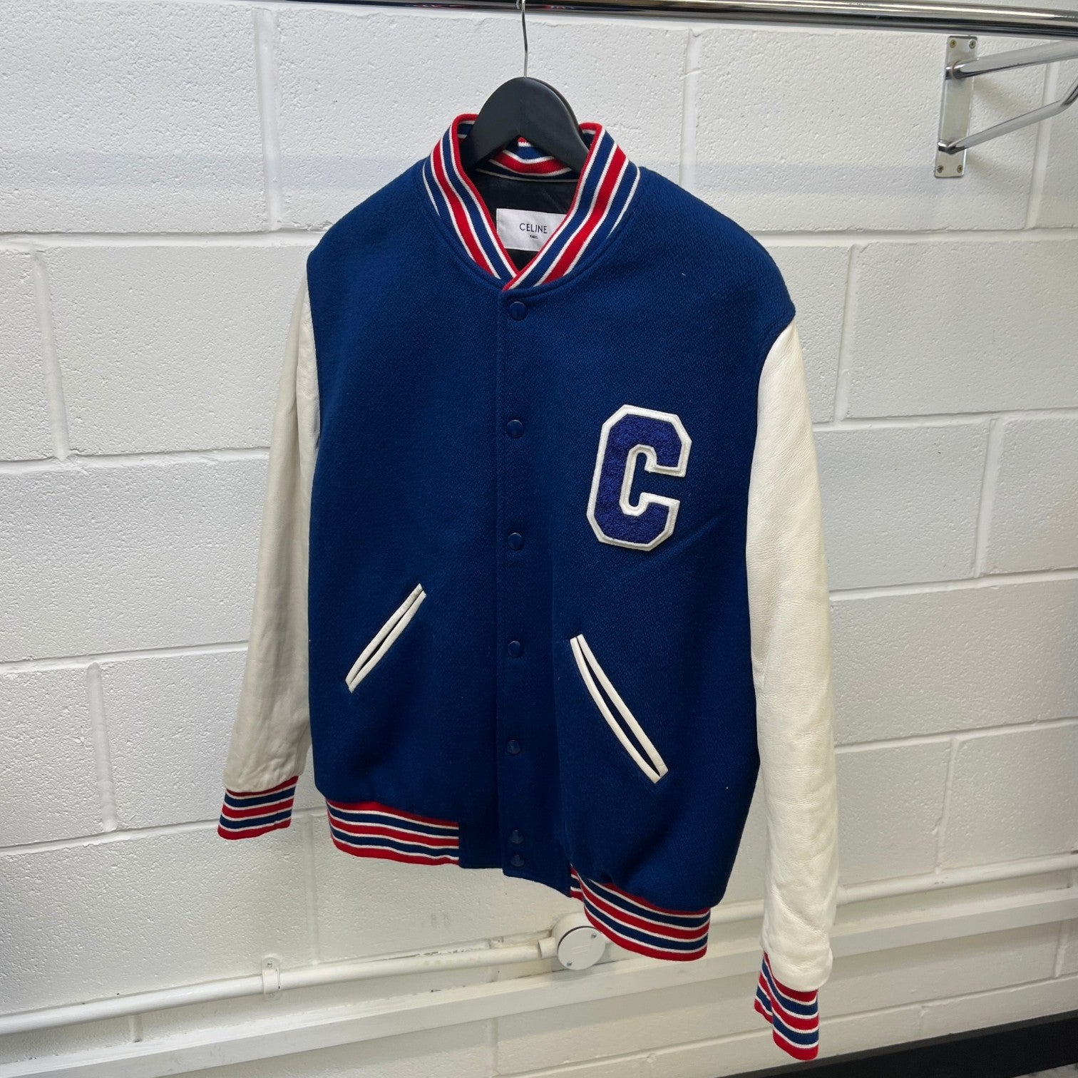 Women's Logo-Appliquéd Varsity Jacket Blue Size IT 38 / UK 6
