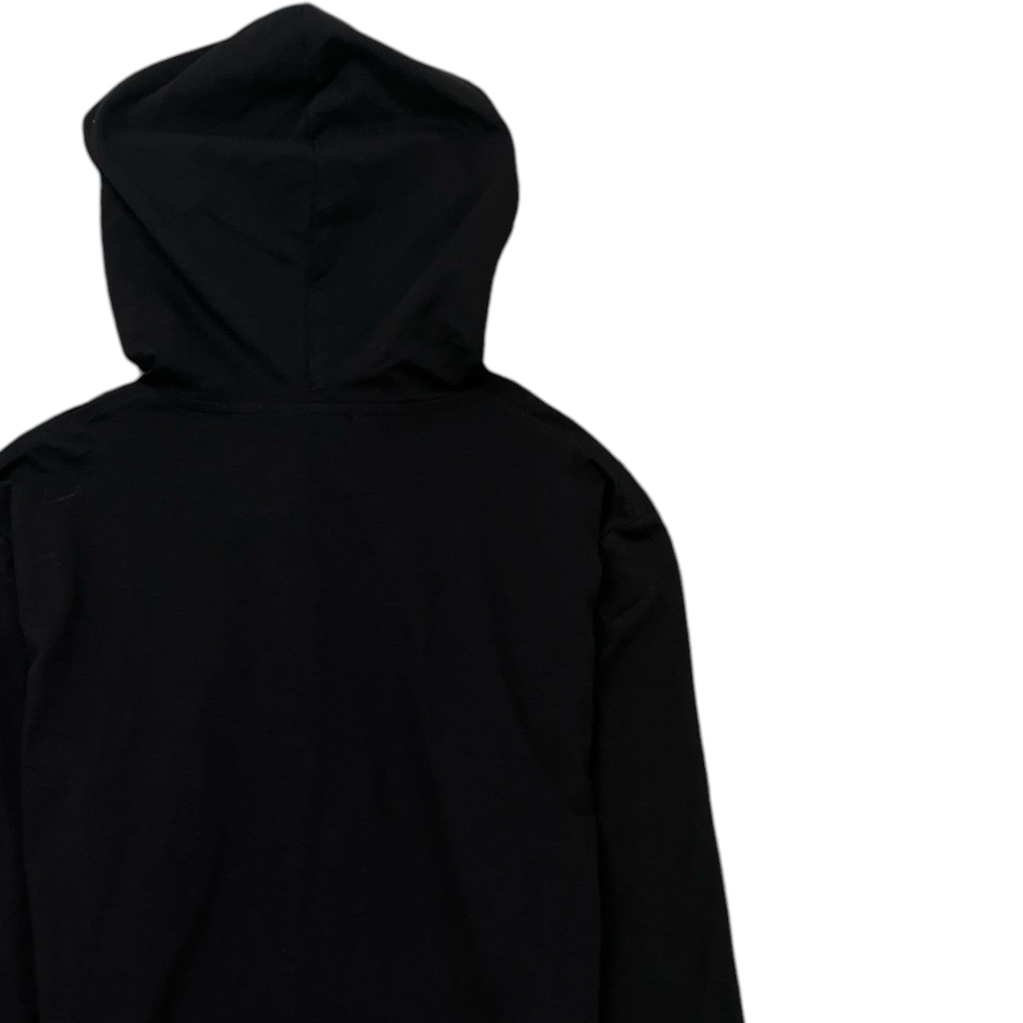 Men's Logo Print Hoodie Black Size XS