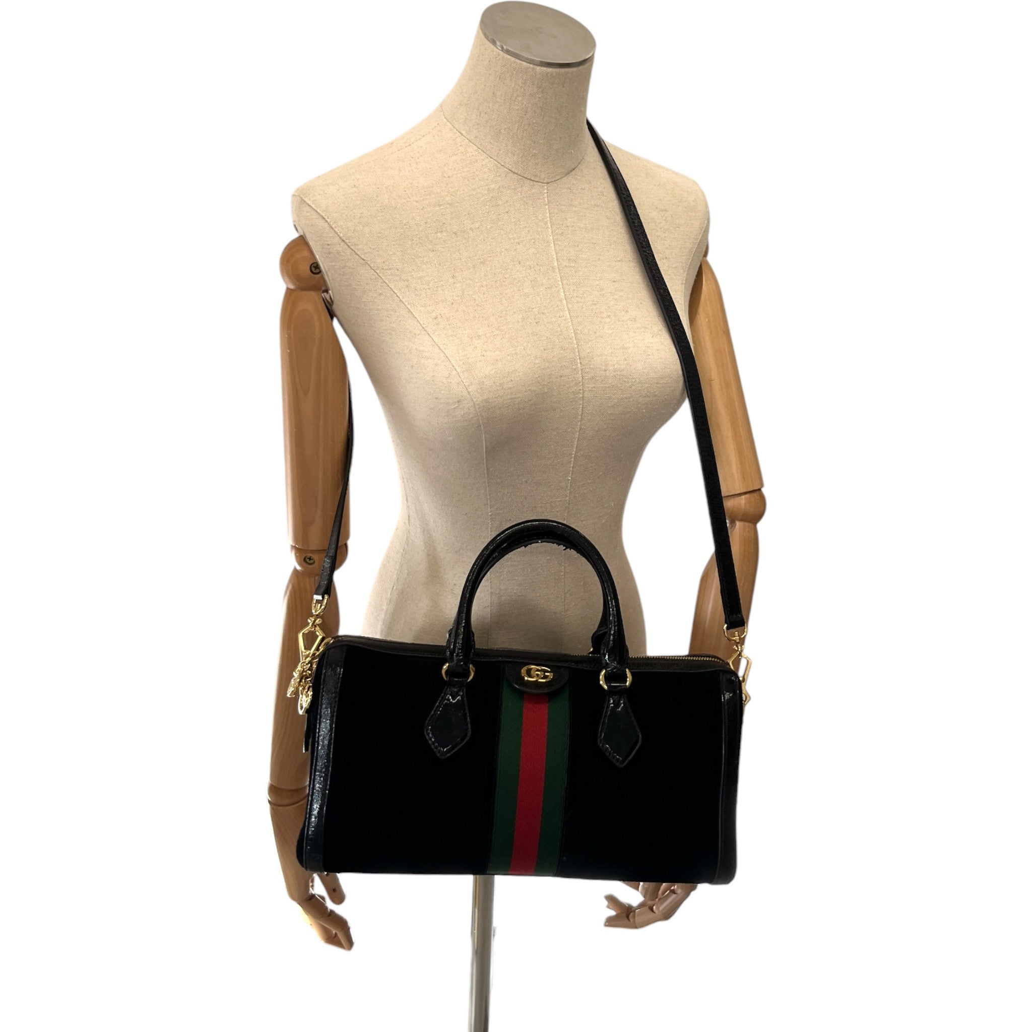 Women's Ophidia Boston Handbag Black