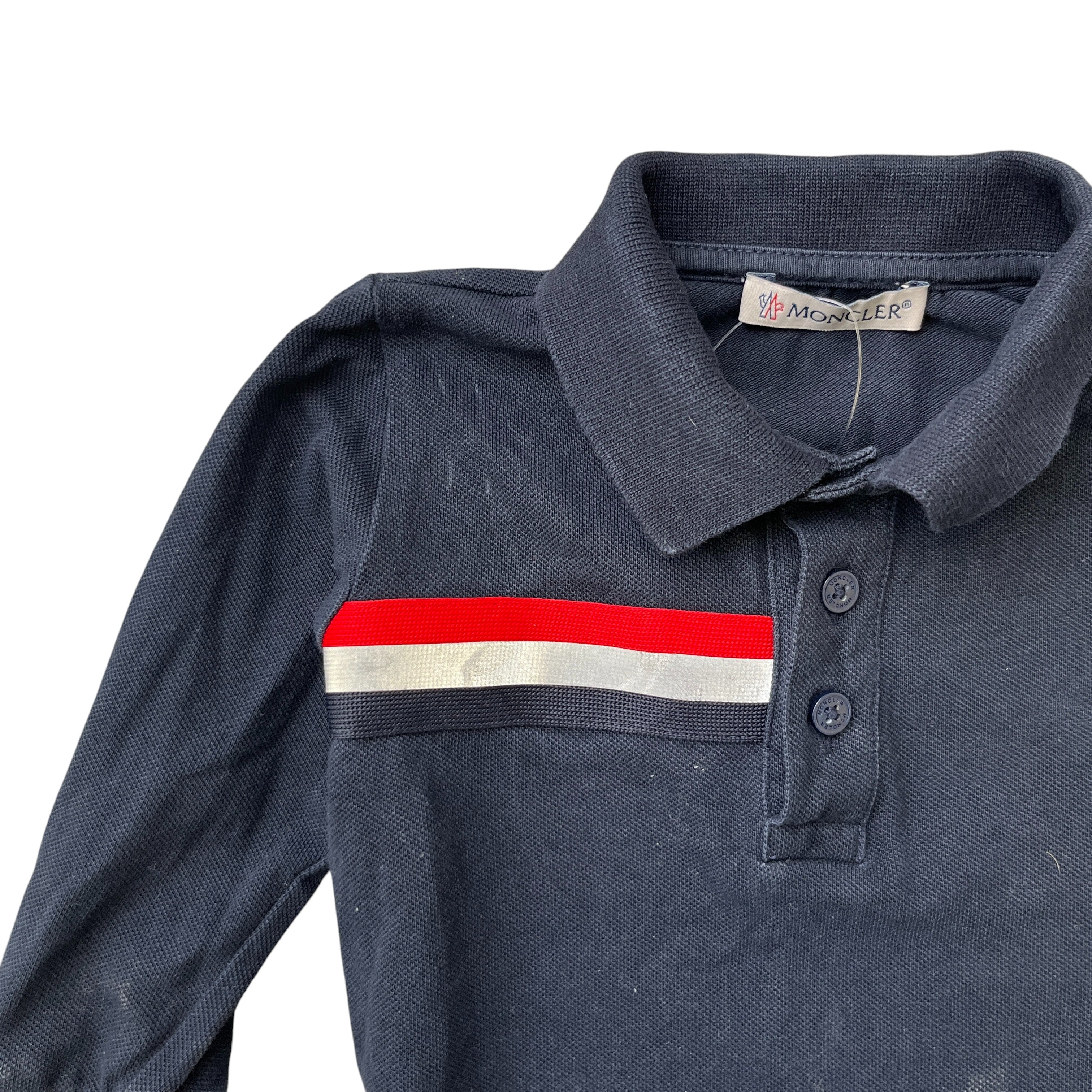 Men's Maglia Baby 6-9 Months Polo Shirt Navy Size XXS