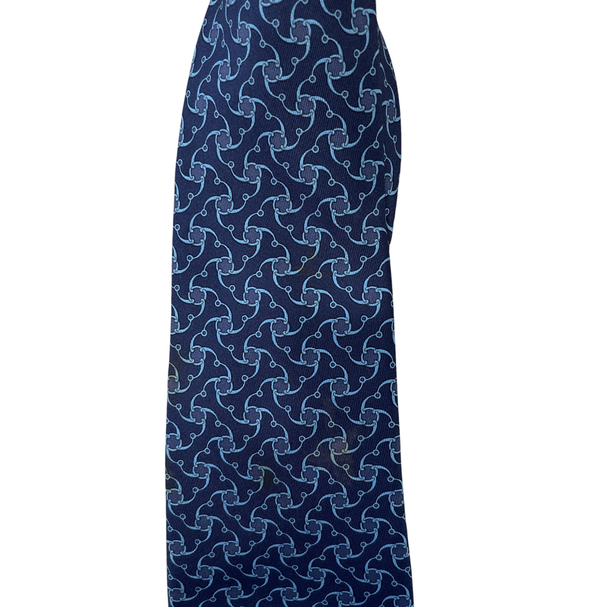 Men's Geometric Tie Blue