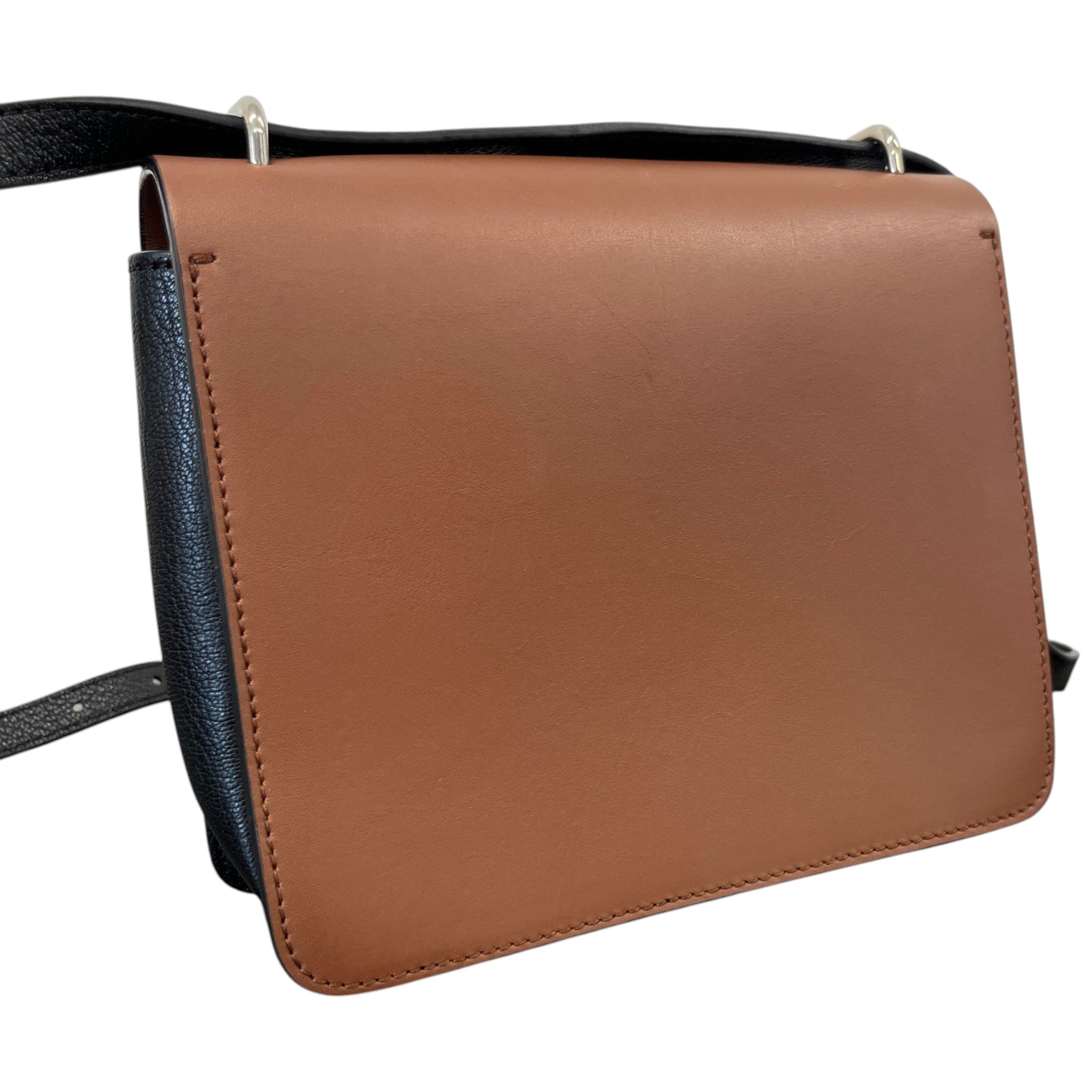 Women's Small D-Ring Chain Bag Brown