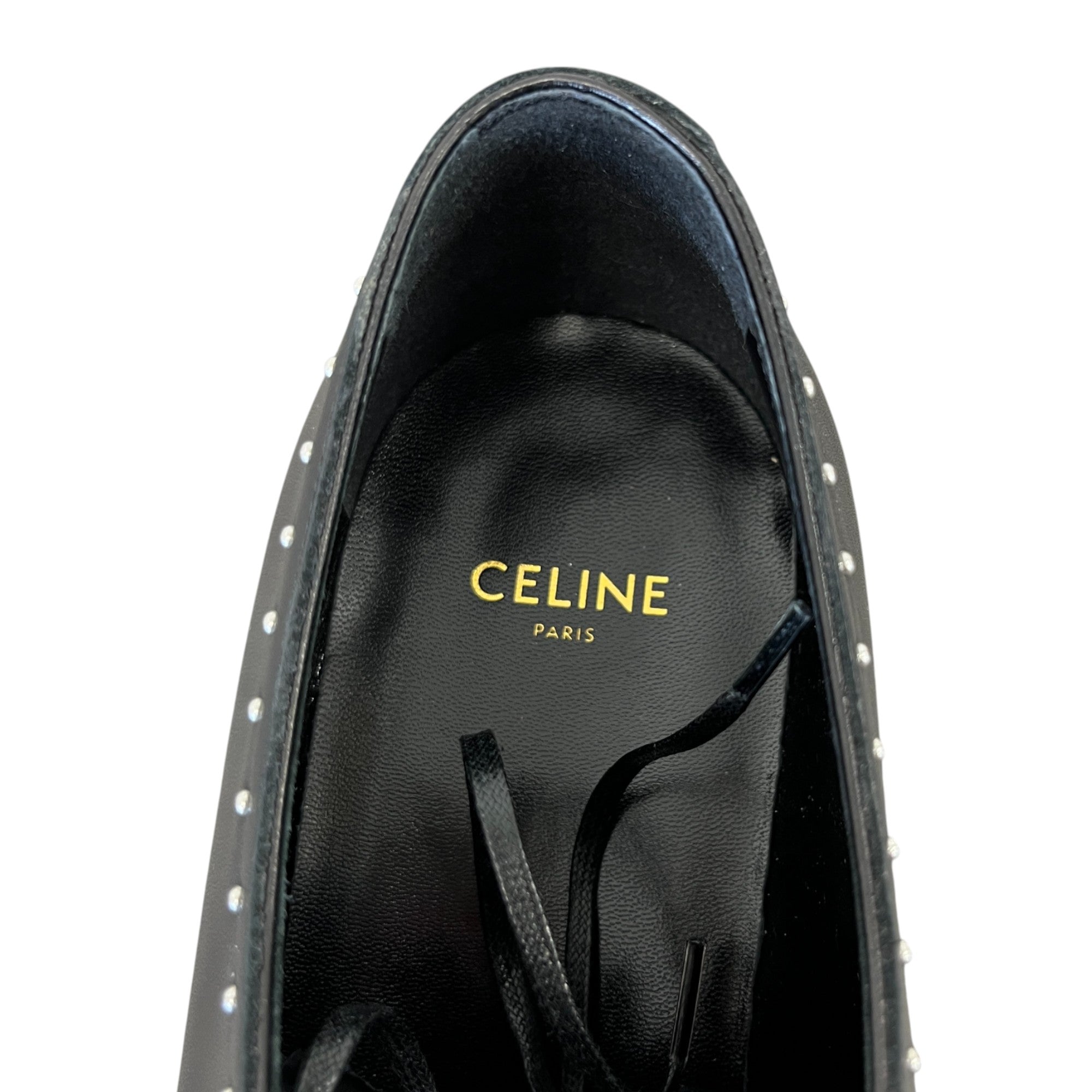 Women's Studded Derby Loafers Black Size EU 37.5 / UK 4.5