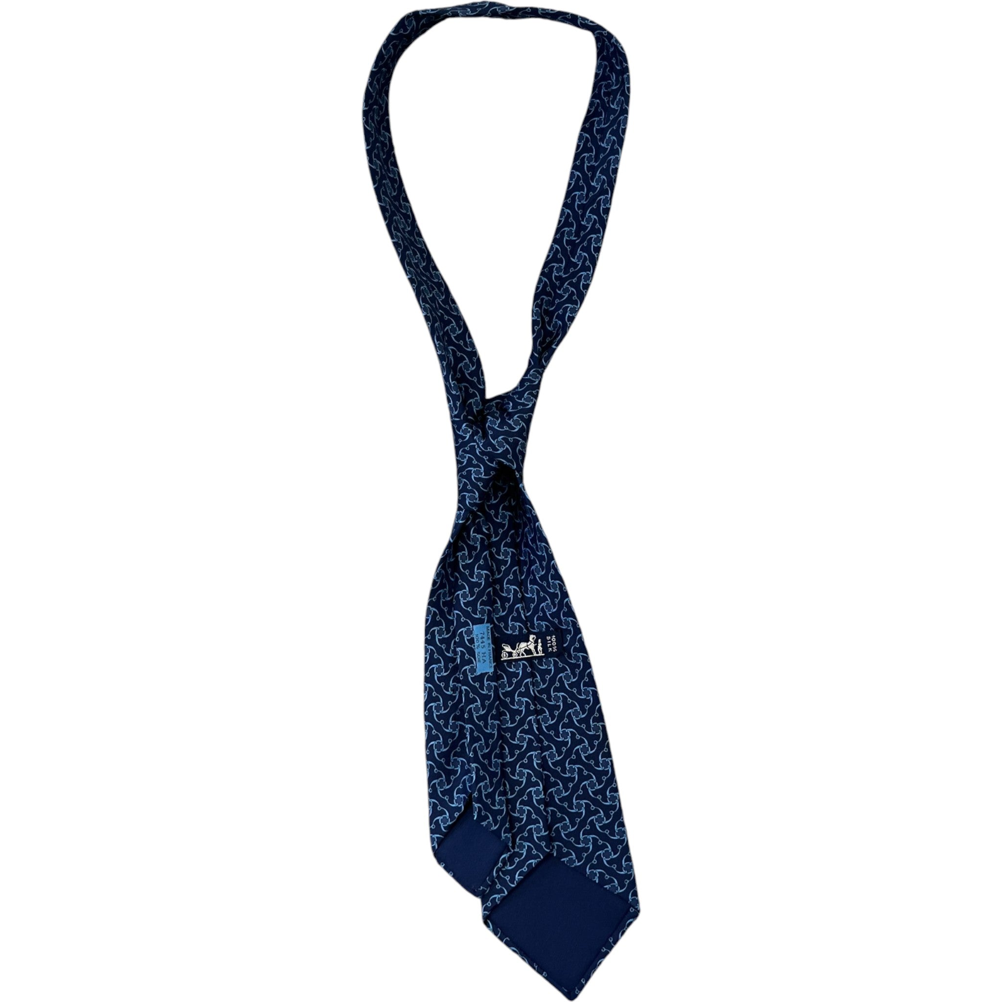 Men's Geometric Tie Blue