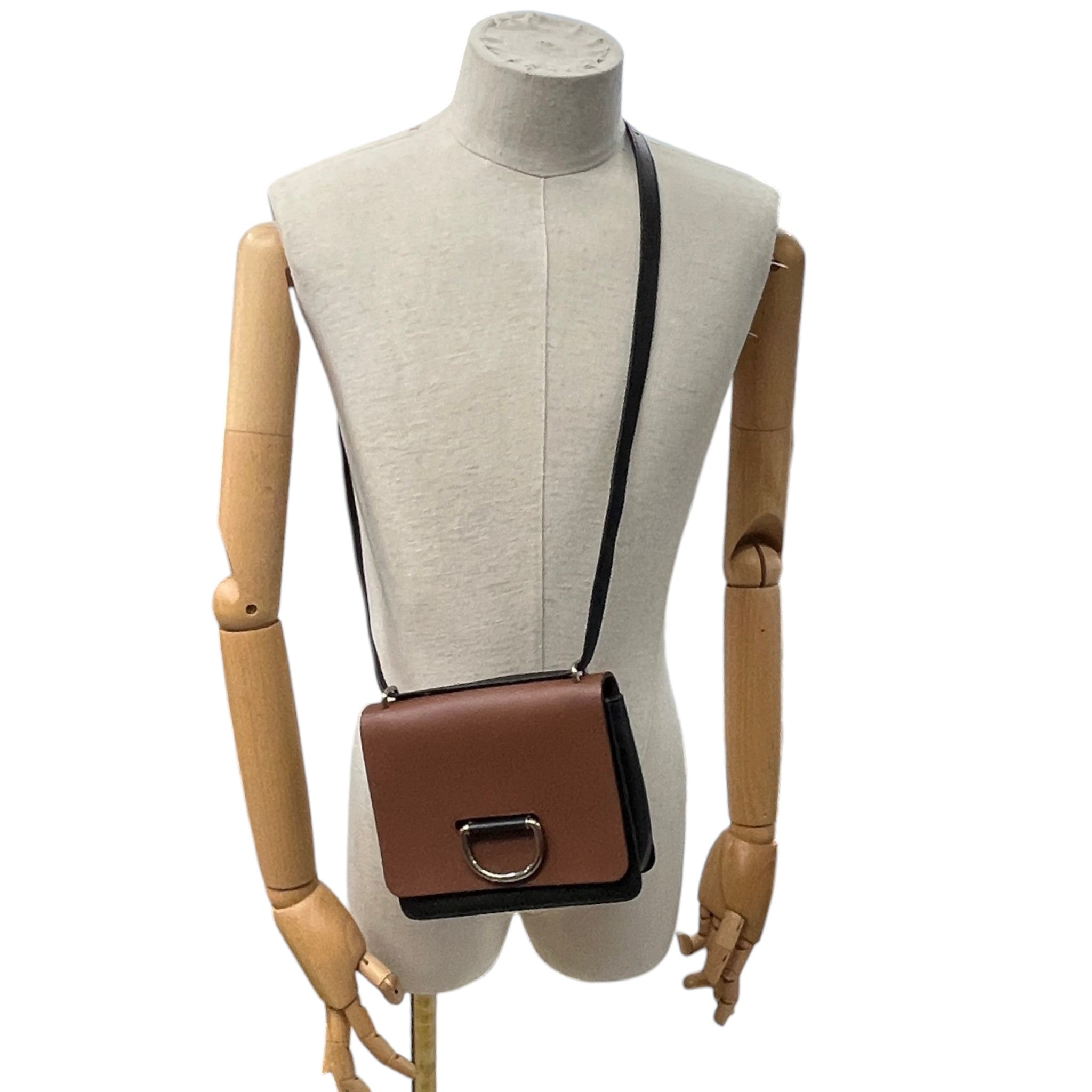Women's Small D-Ring Chain Bag Brown