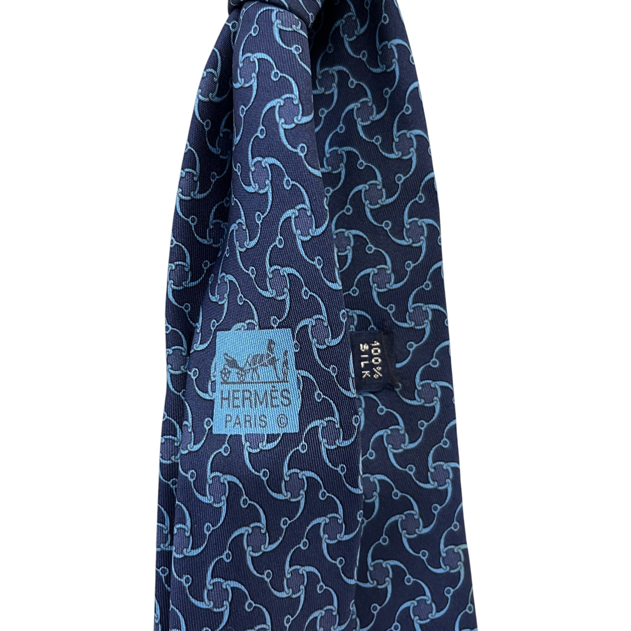 Men's Geometric Tie Blue