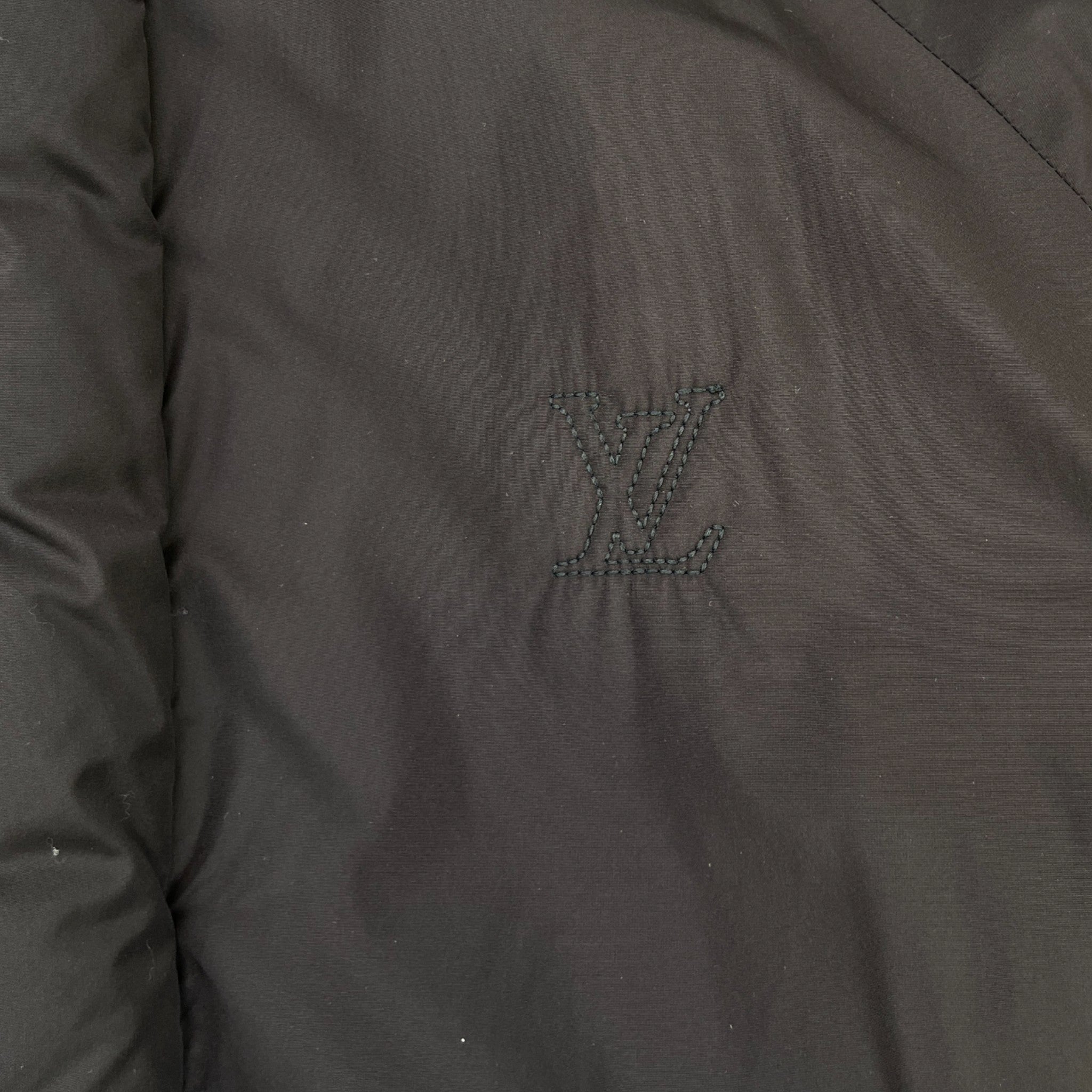 Men's Flower Quilted Monogram Reverable Down Jacket Black Size IT 50 / L