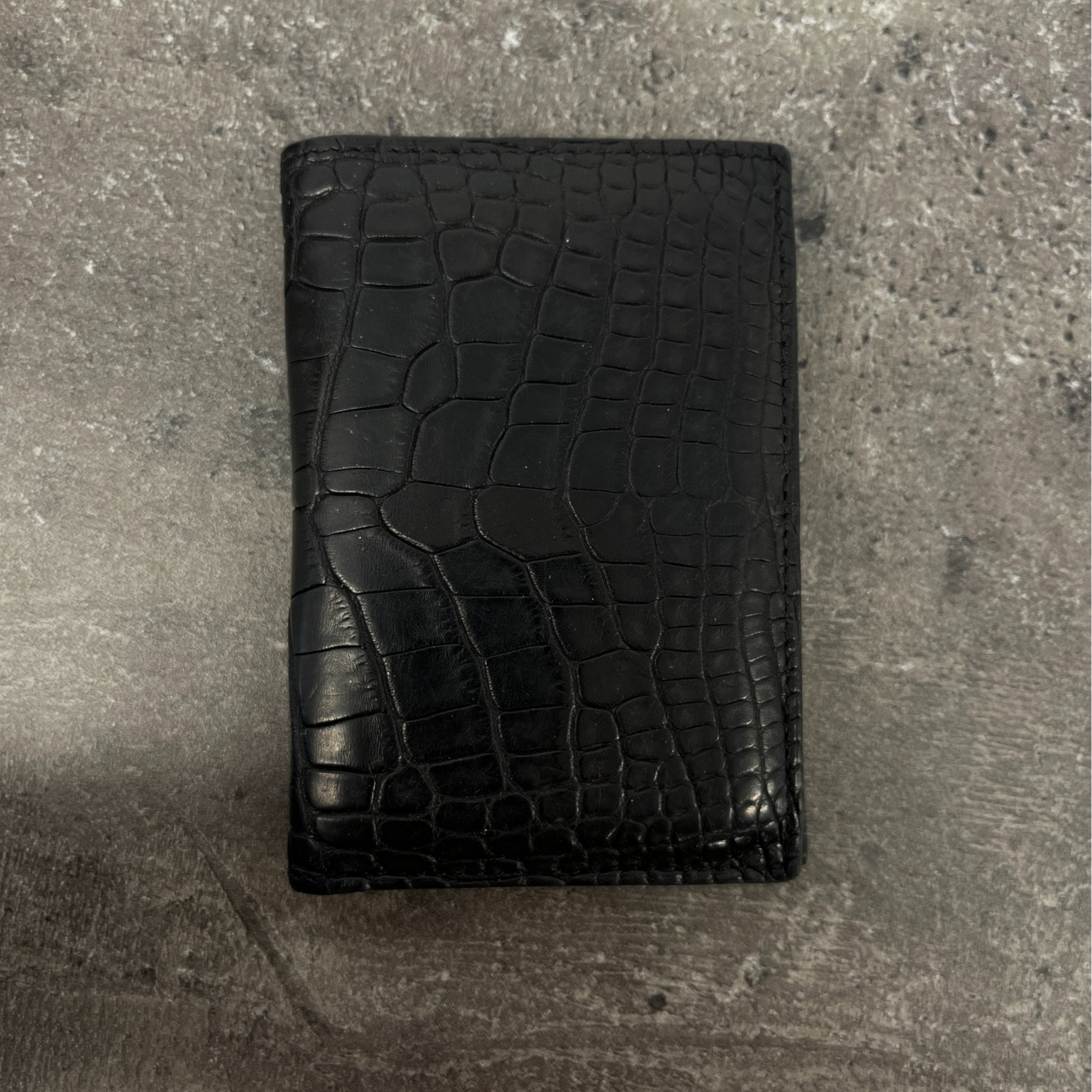 Women's Mc² Euclide Alligator Wallet Black