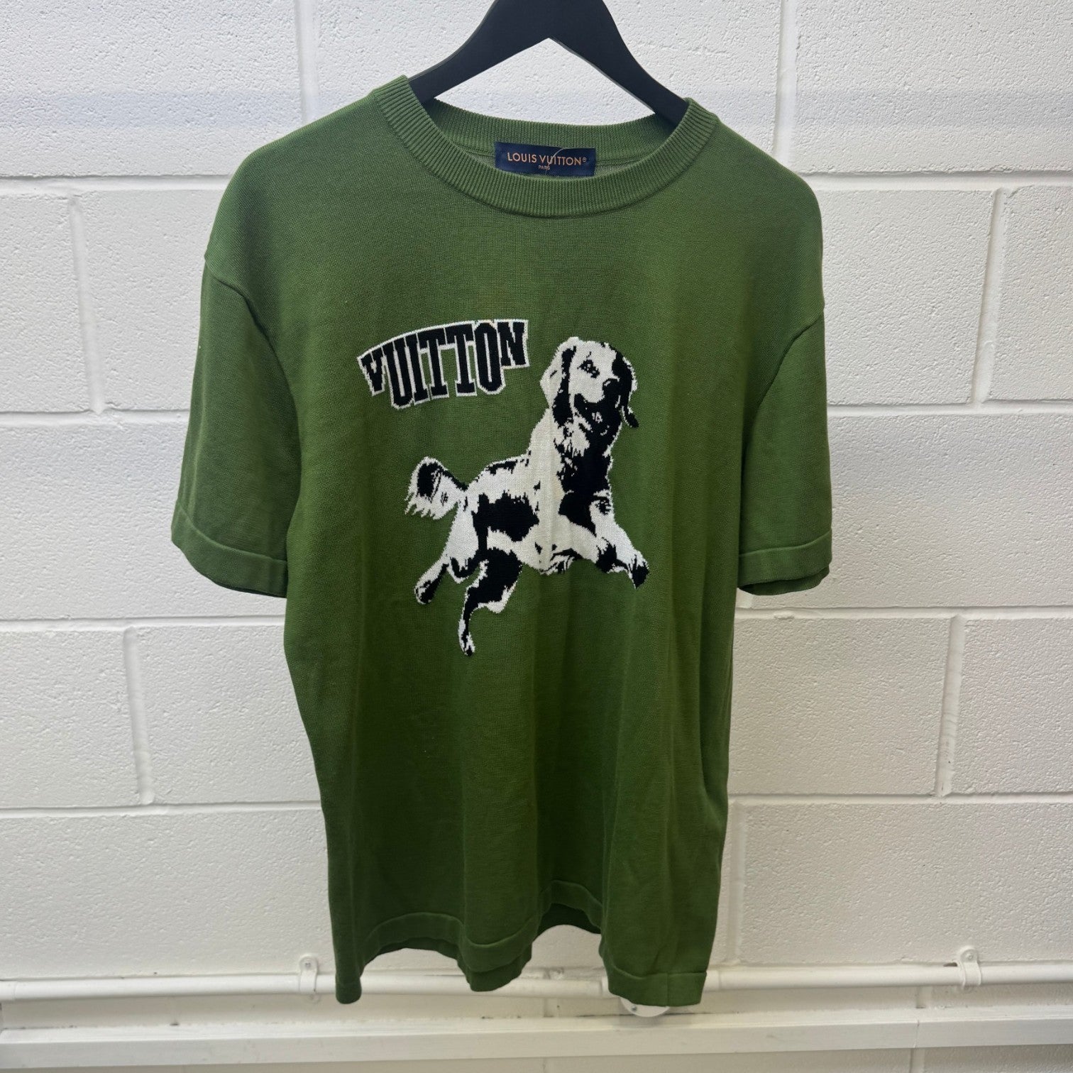 Men's Golden Retriever Ss25 T-Shirt Green Size M