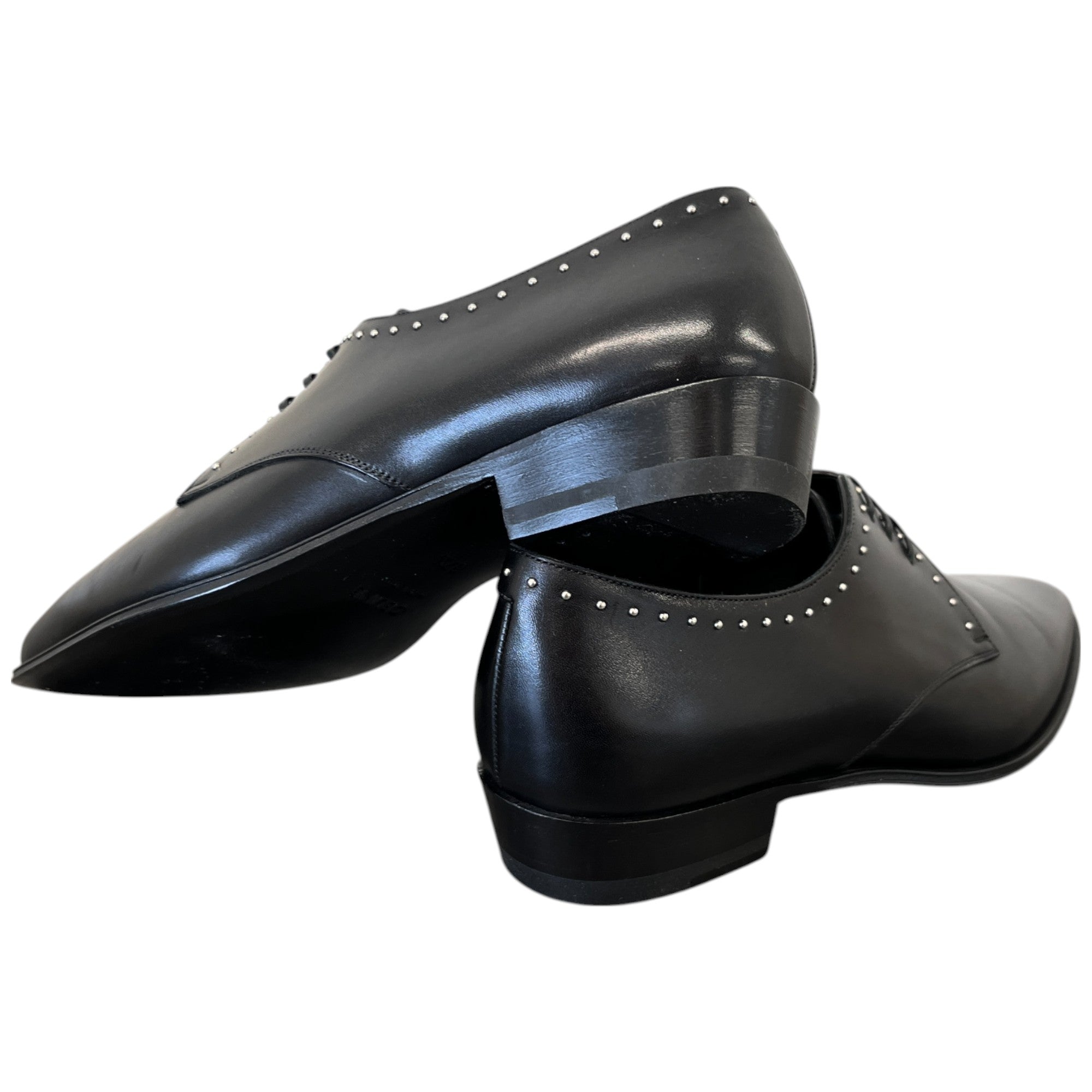 Women's Studded Derby Loafers Black Size EU 37.5 / UK 4.5