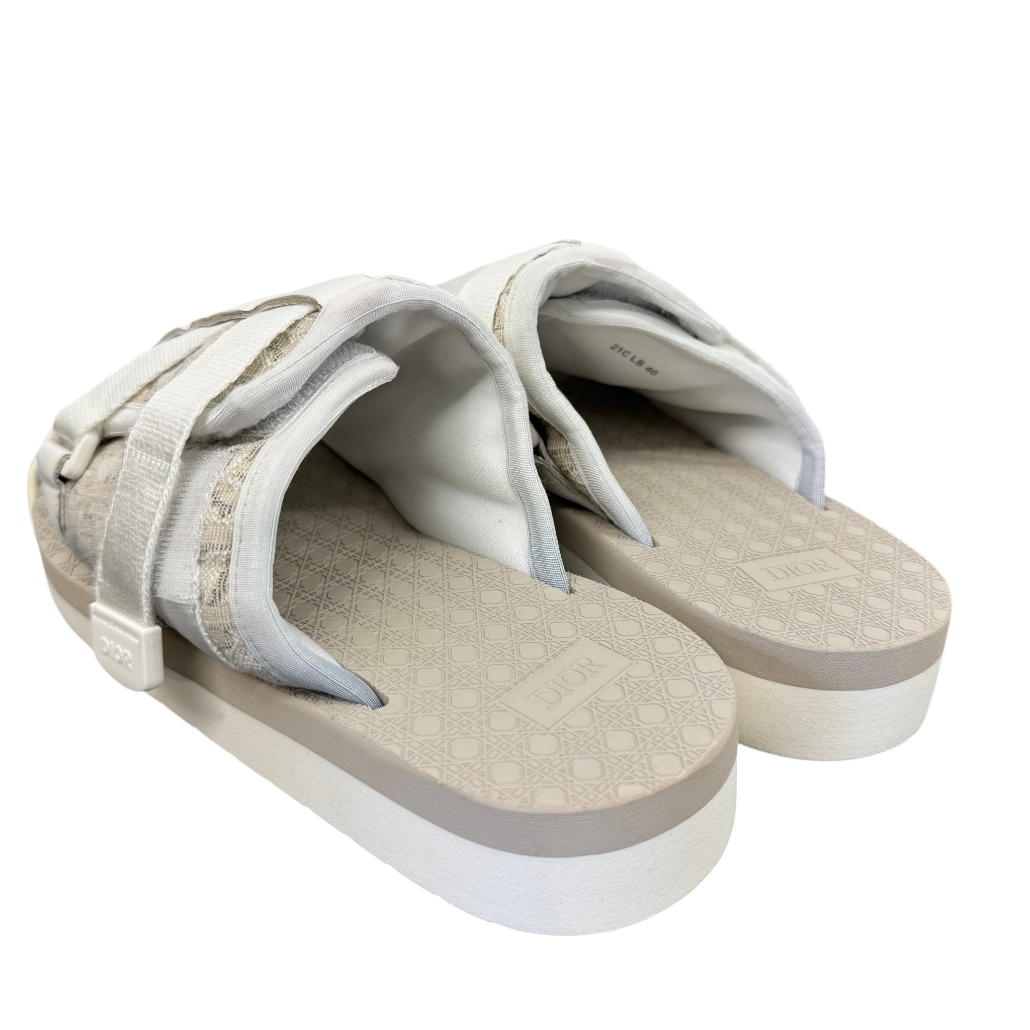 Men's Oblique Alpha Slides Grey Size EU 40 / UK 6