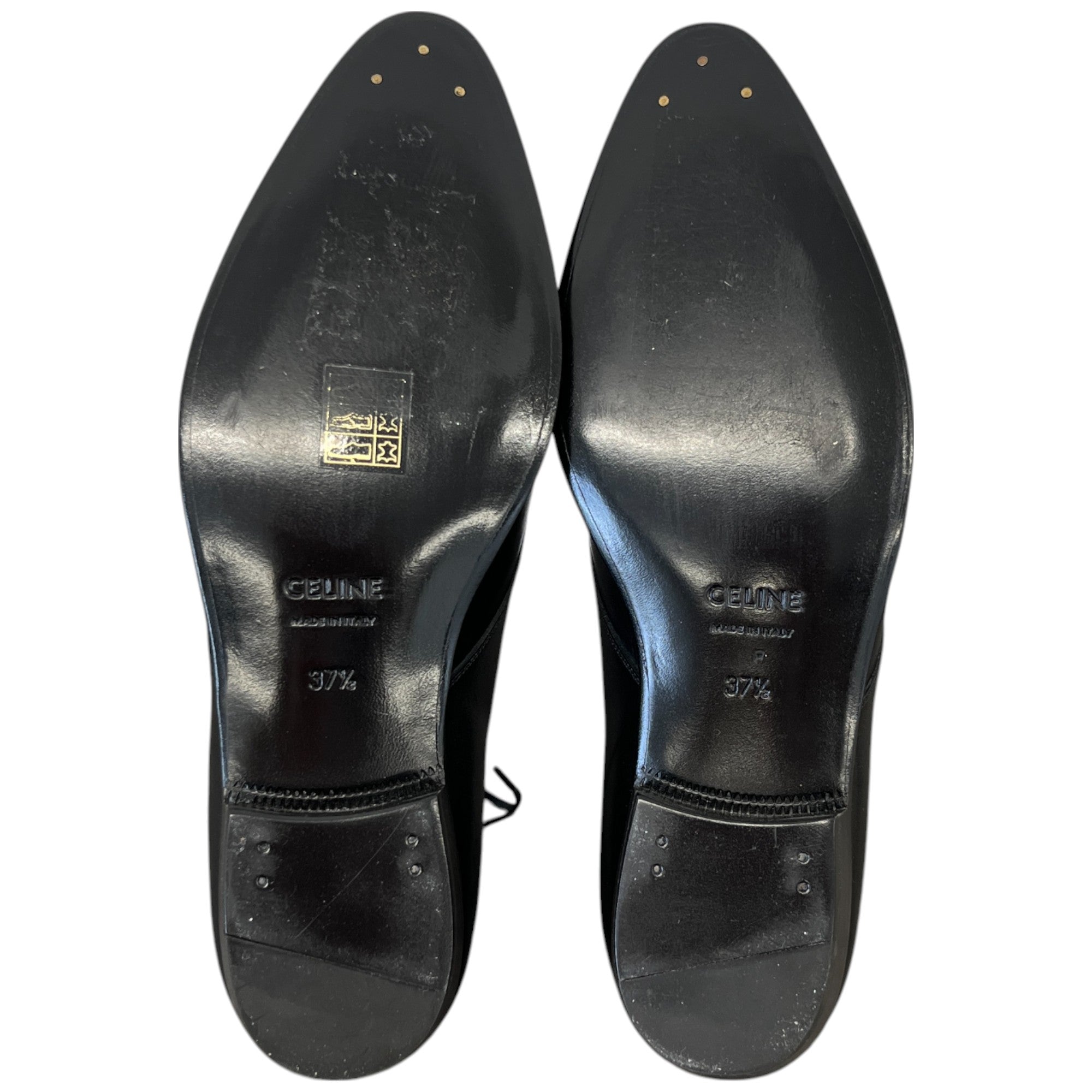 Women's Studded Derby Loafers Black Size EU 37.5 / UK 4.5