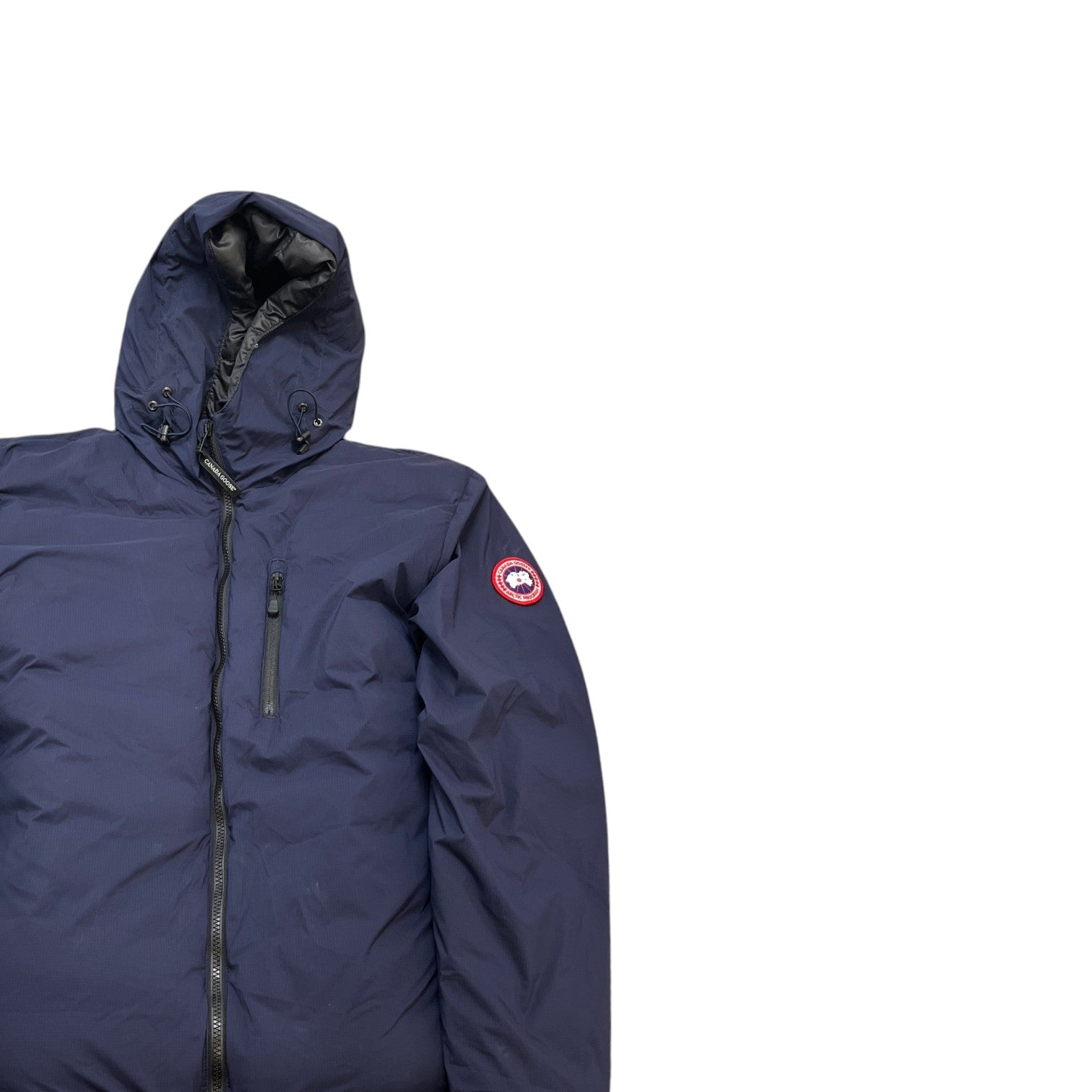 Men's Lodge Hoody Down Jacket Navy Size XL