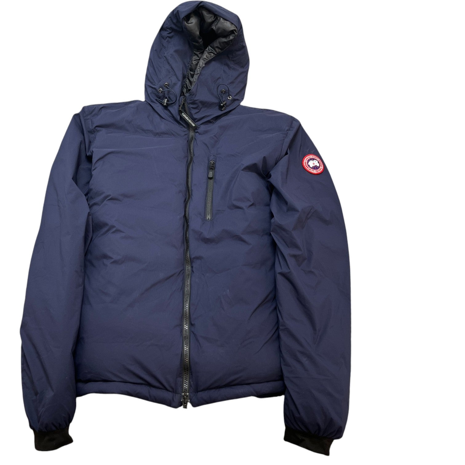 Men's Lodge Hoody Down Jacket Navy Size XL