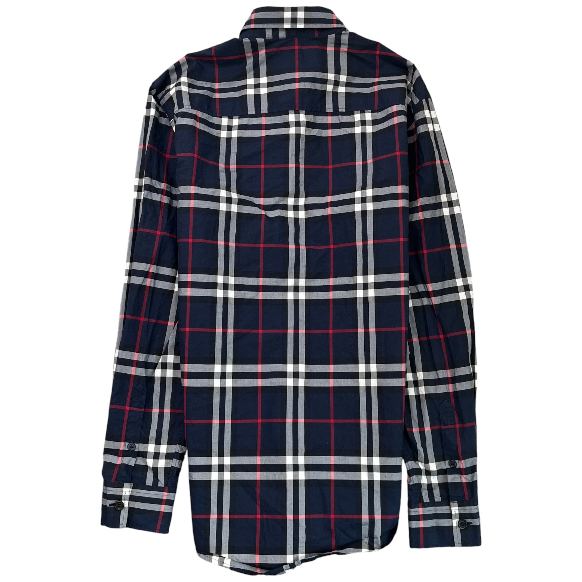 Men's Checkered Shirt Navy Size S