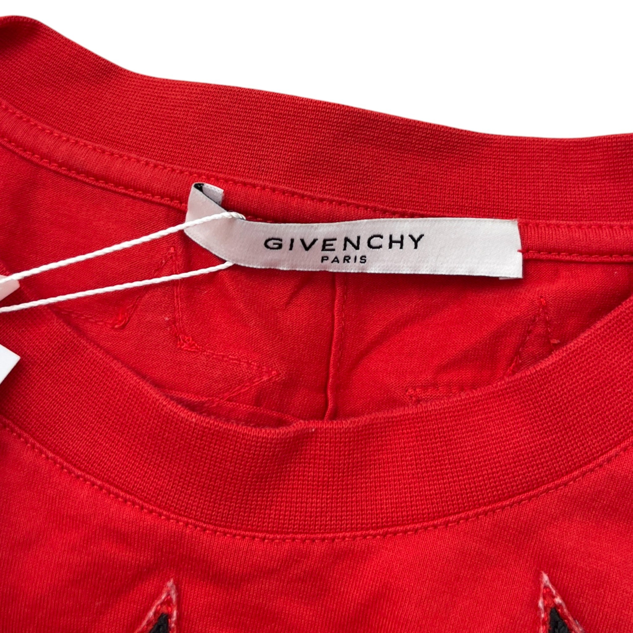 Men's Applique Stars T-Shirt Red Size XL