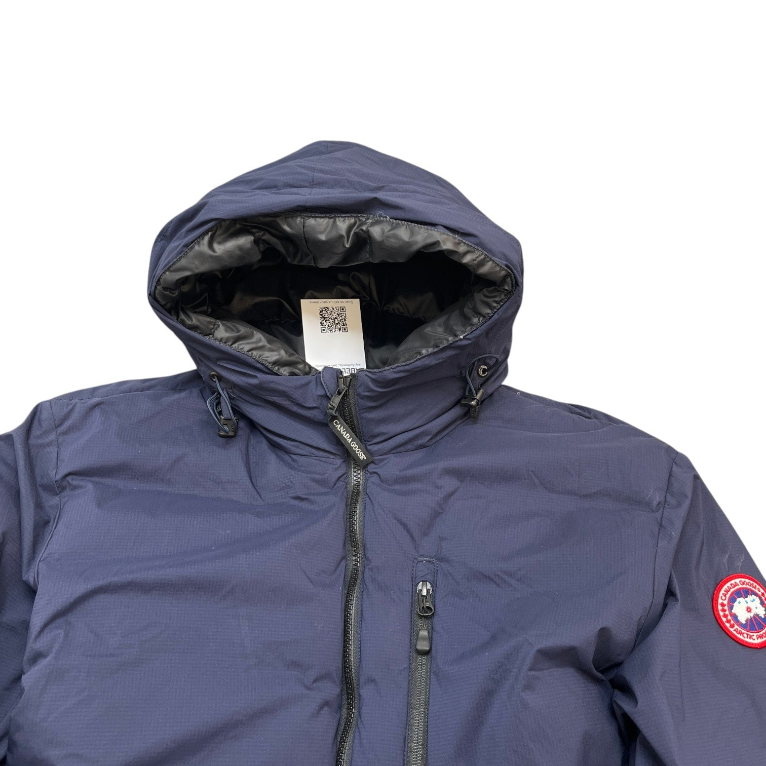 Men's Lodge Hoody Down Jacket Navy Size XL
