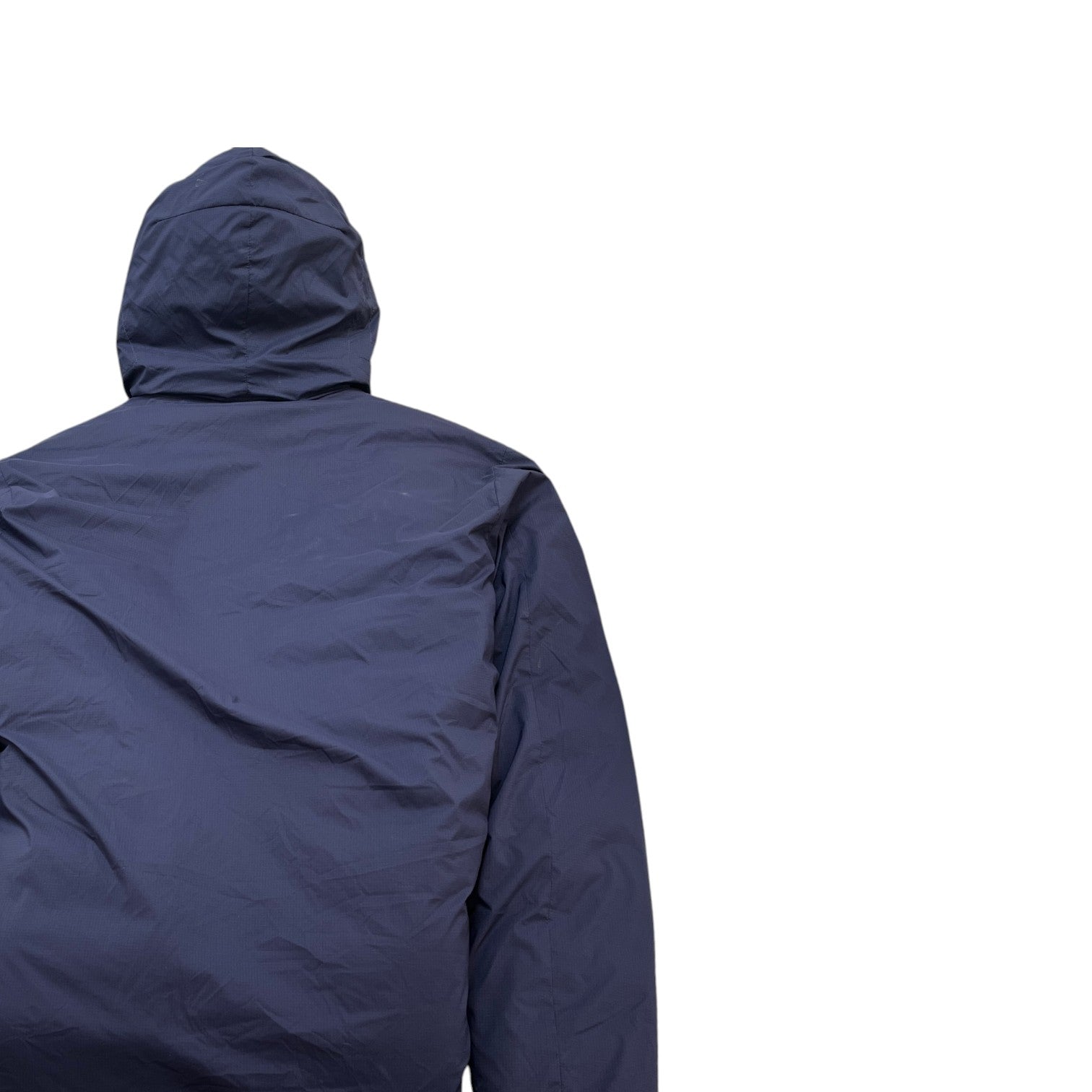 Men's Lodge Hoody Down Jacket Navy Size XL