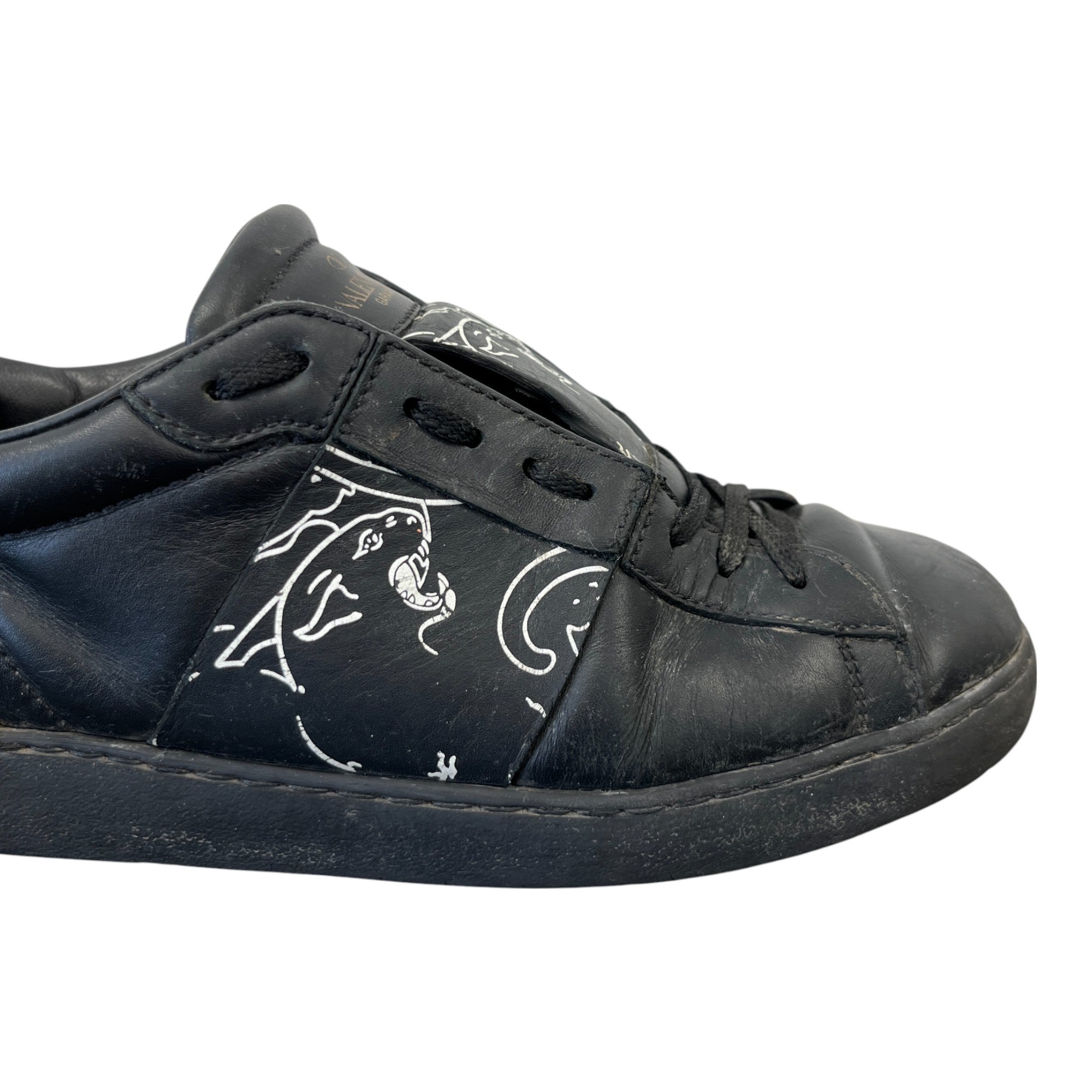 Men's Rockstud Pantha Low Trainers Black Size EU 40 / UK 6