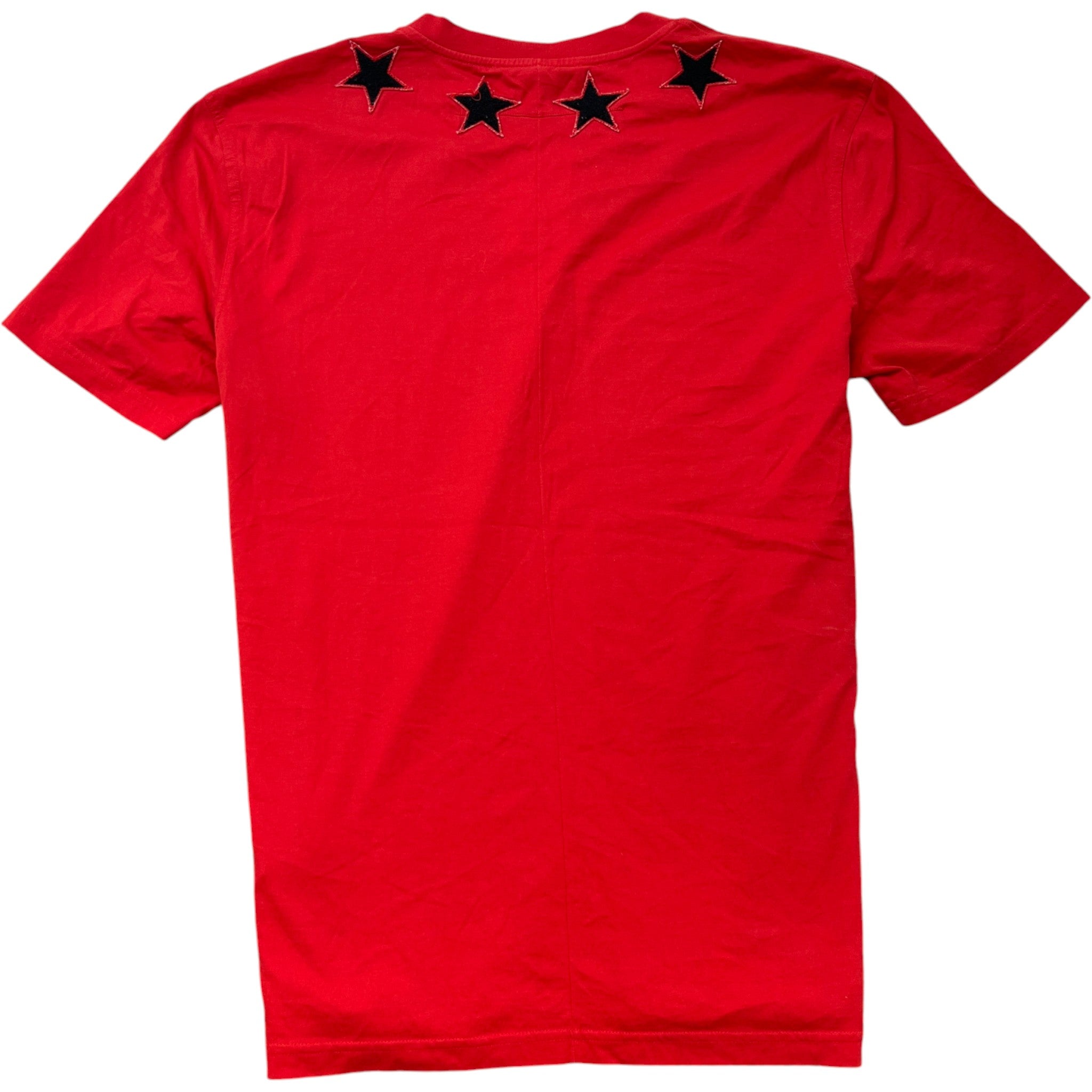 Men's Applique Stars T-Shirt Red Size XL