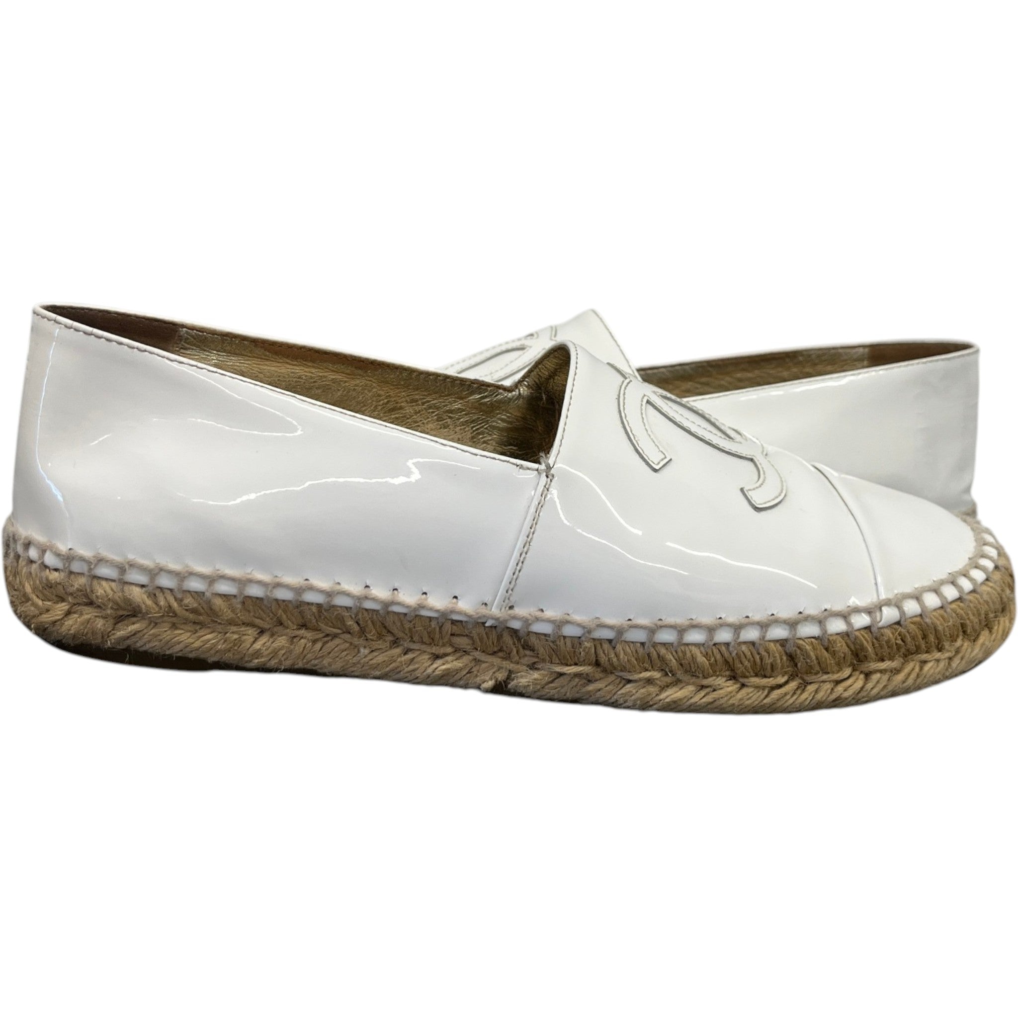 Women's Cc Logo Espadrilles White Size EU 39 / UK 6
