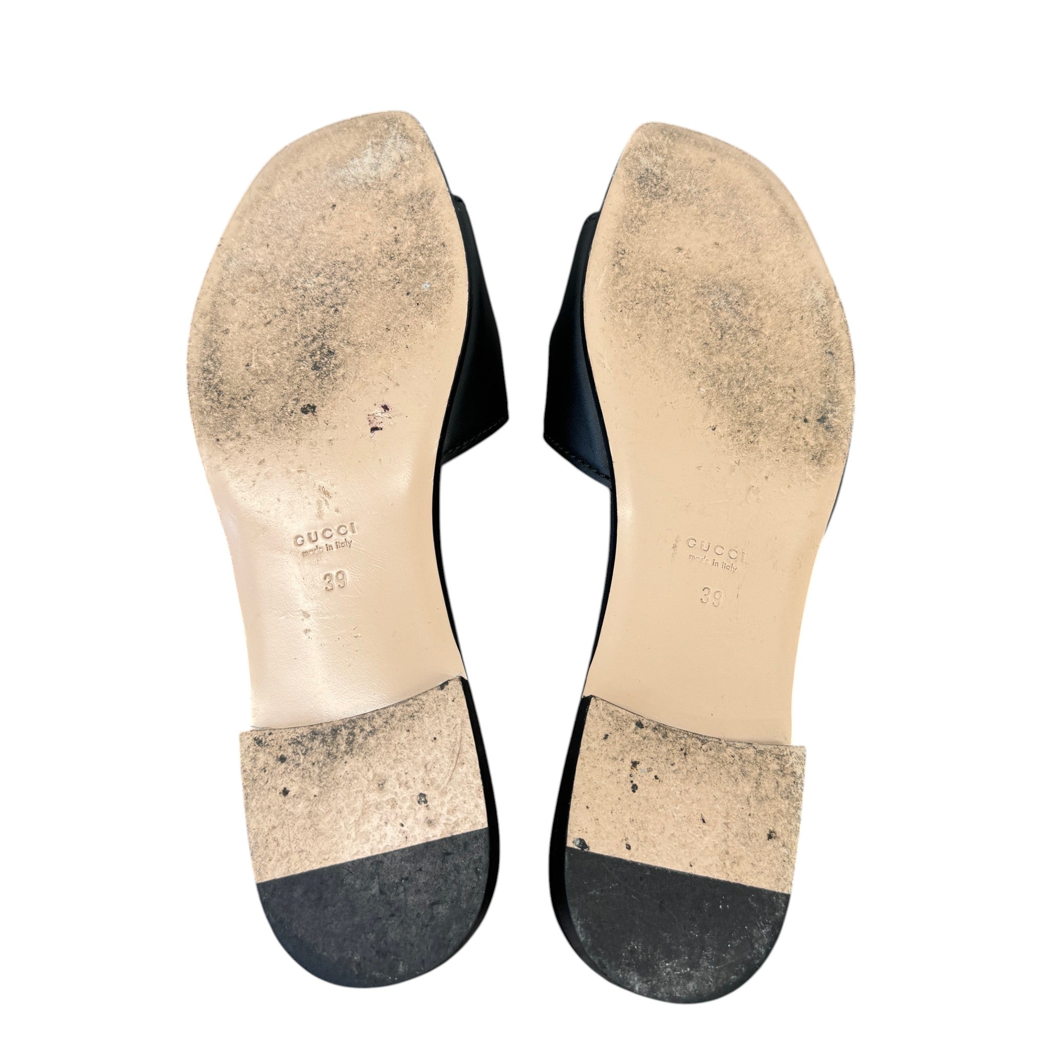 Women's Interlocking G Sandals Black Size EU 39 / UK 6