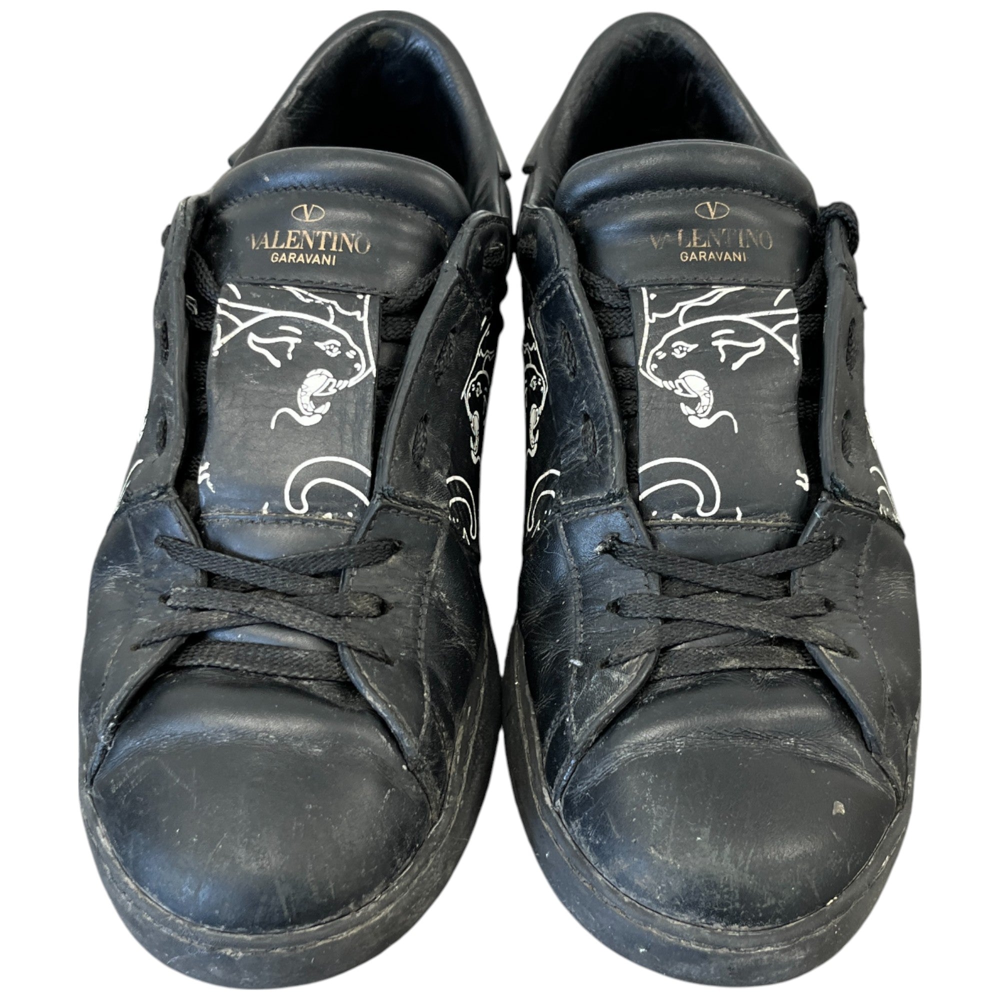 Men's Rockstud Pantha Low Trainers Black Size EU 40 / UK 6