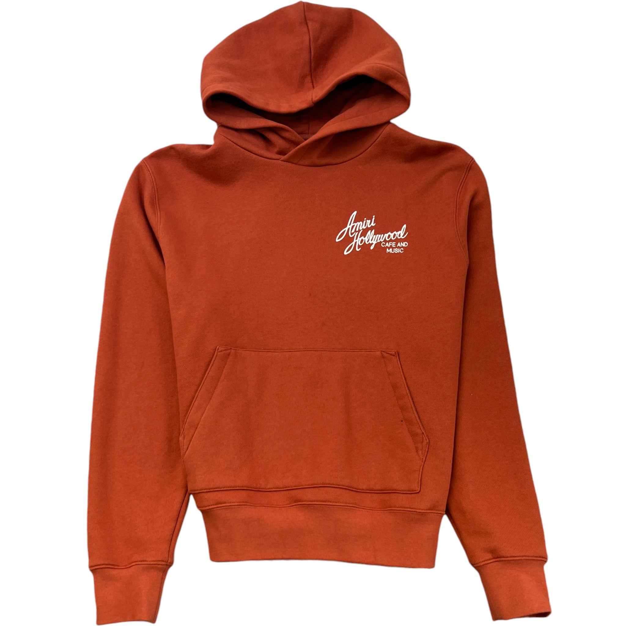 Men's Hollywood Graphic Hoodie Burnt Orange Size M