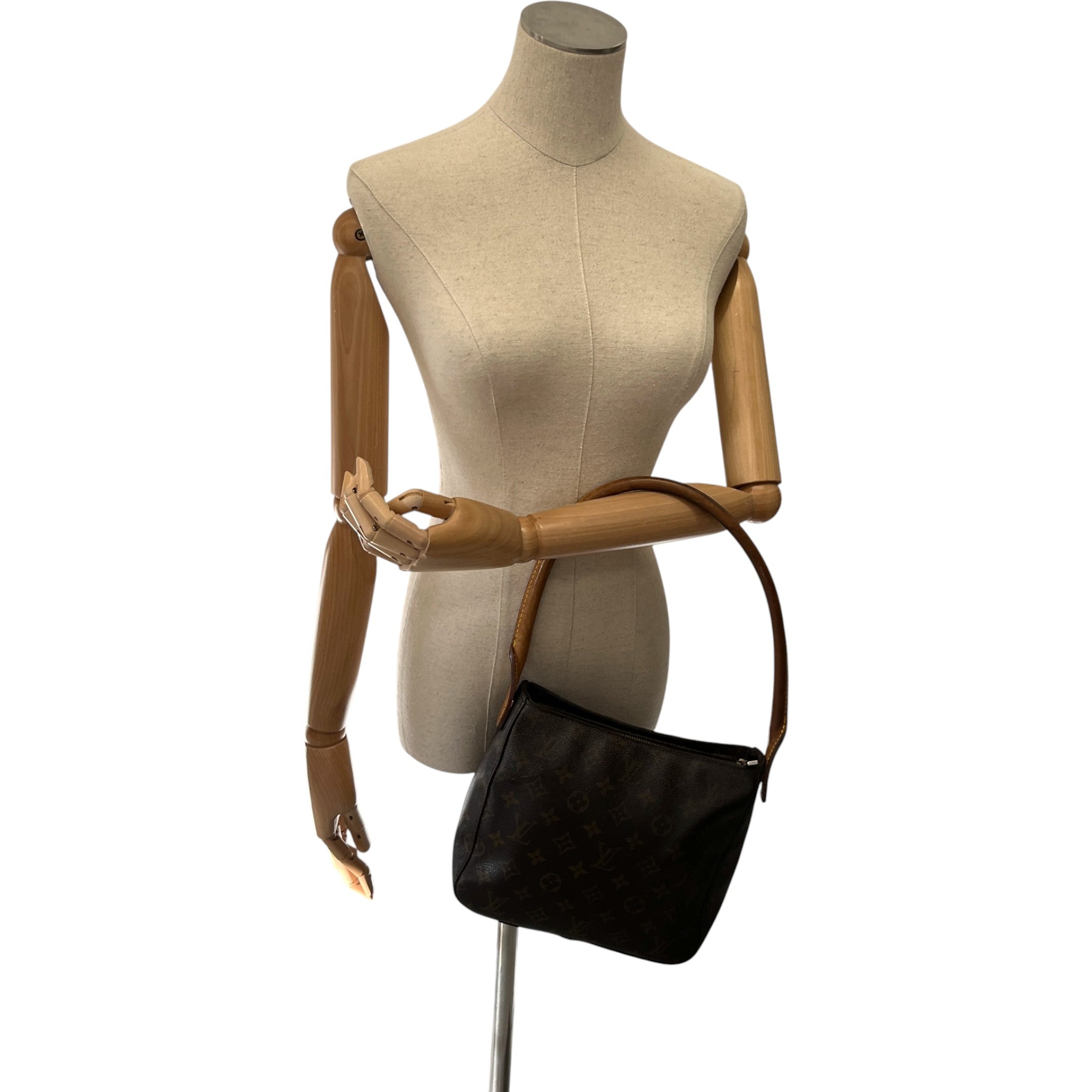 Women's Monogram Looping Mm Shoulder Bag Brown