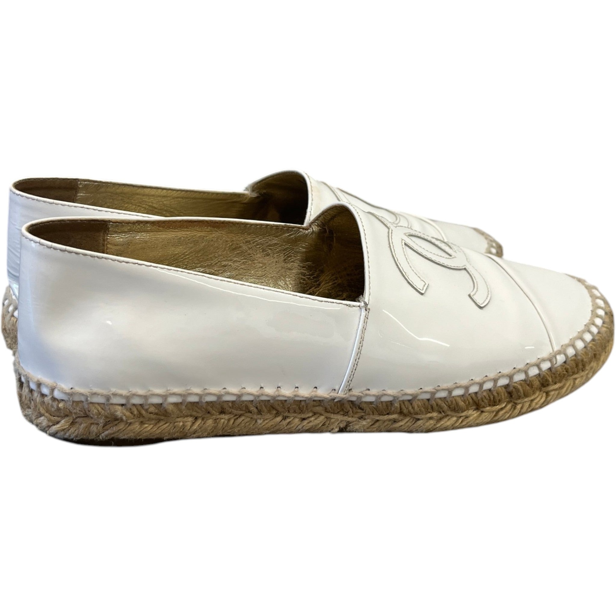 Women's Cc Logo Espadrilles White Size EU 39 / UK 6