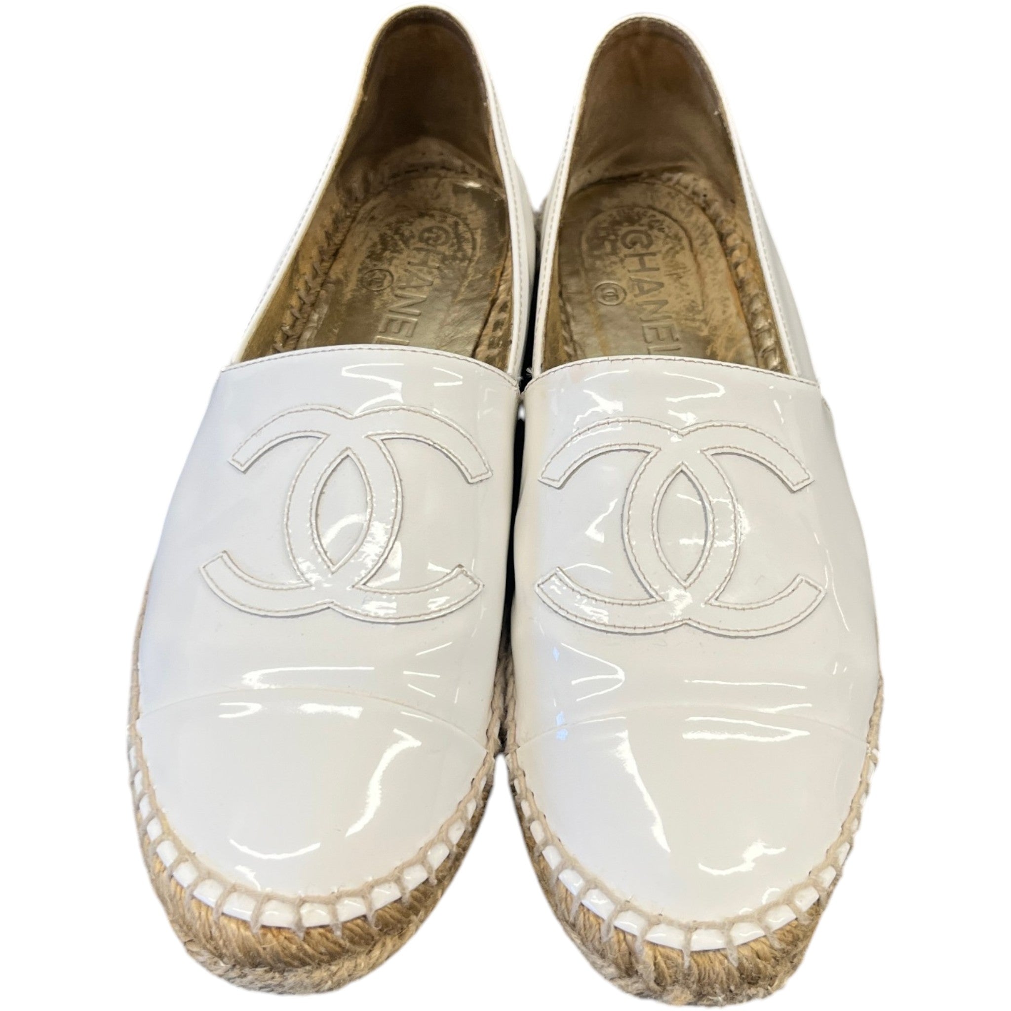 Women's Cc Logo Espadrilles White Size EU 39 / UK 6