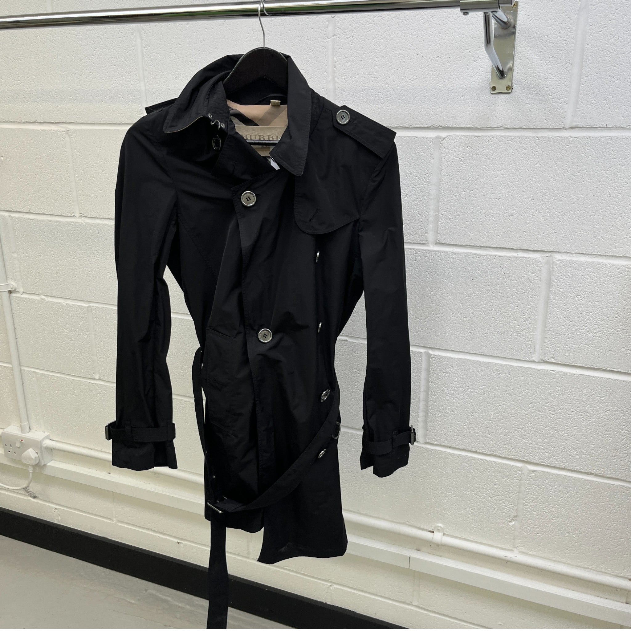 Women's Brit Trench Jacket Black Size 0 / UK 8