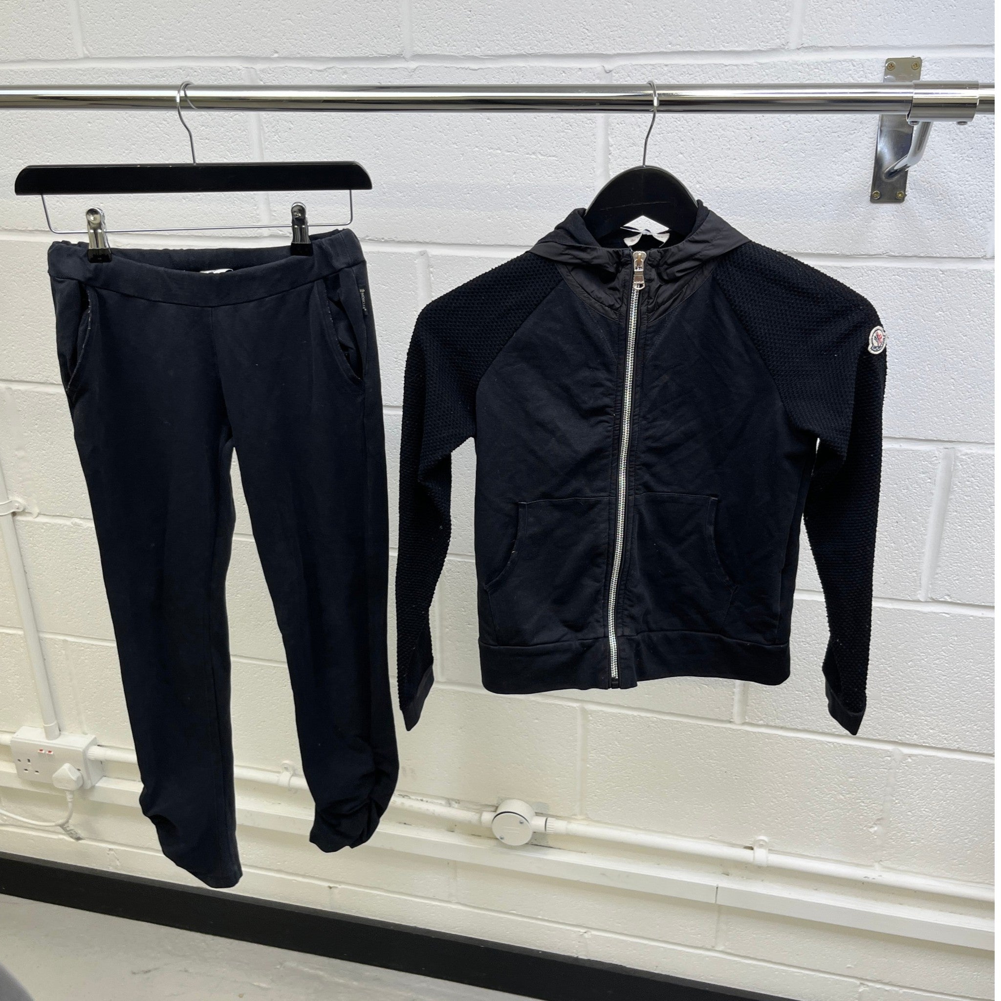 Women's Completo Maglia Girls Age 12 Full Tracksuit Black Size XXS