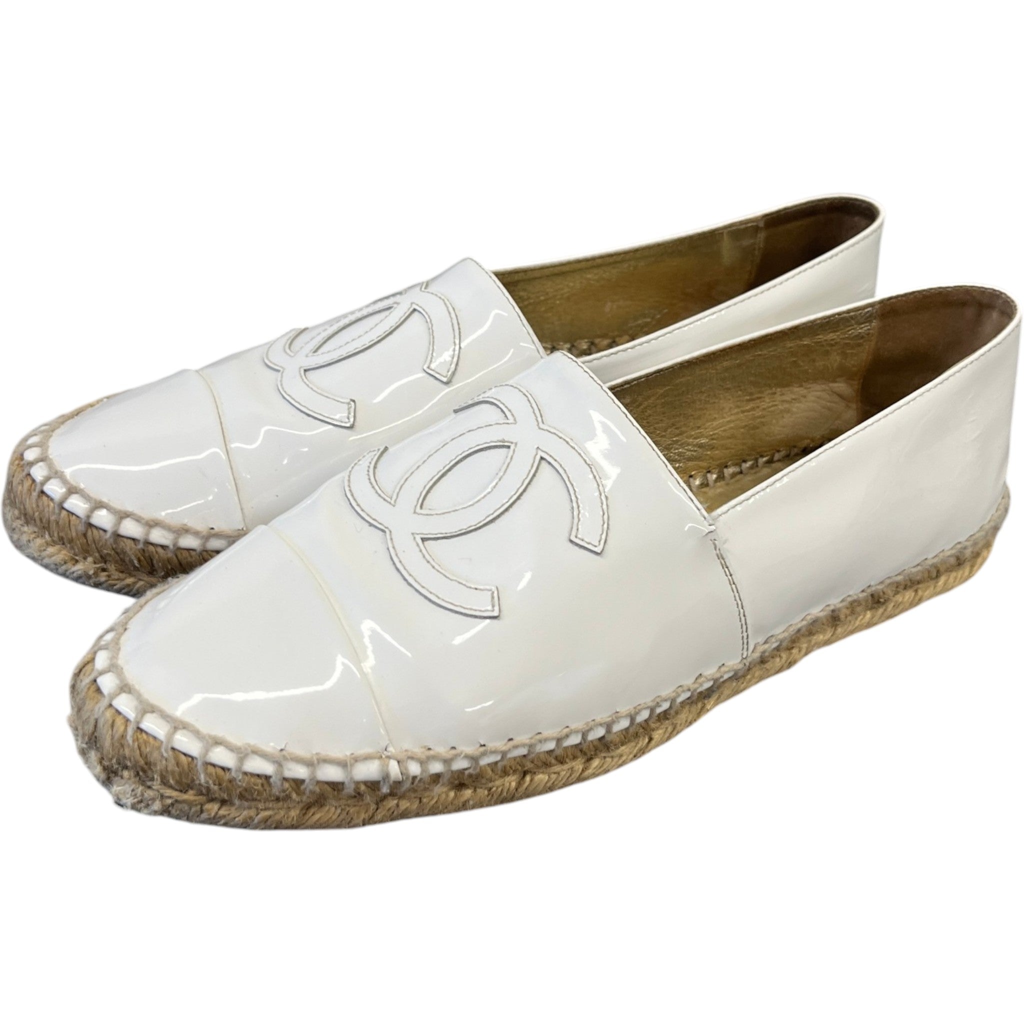 Women's Cc Logo Espadrilles White Size EU 39 / UK 6