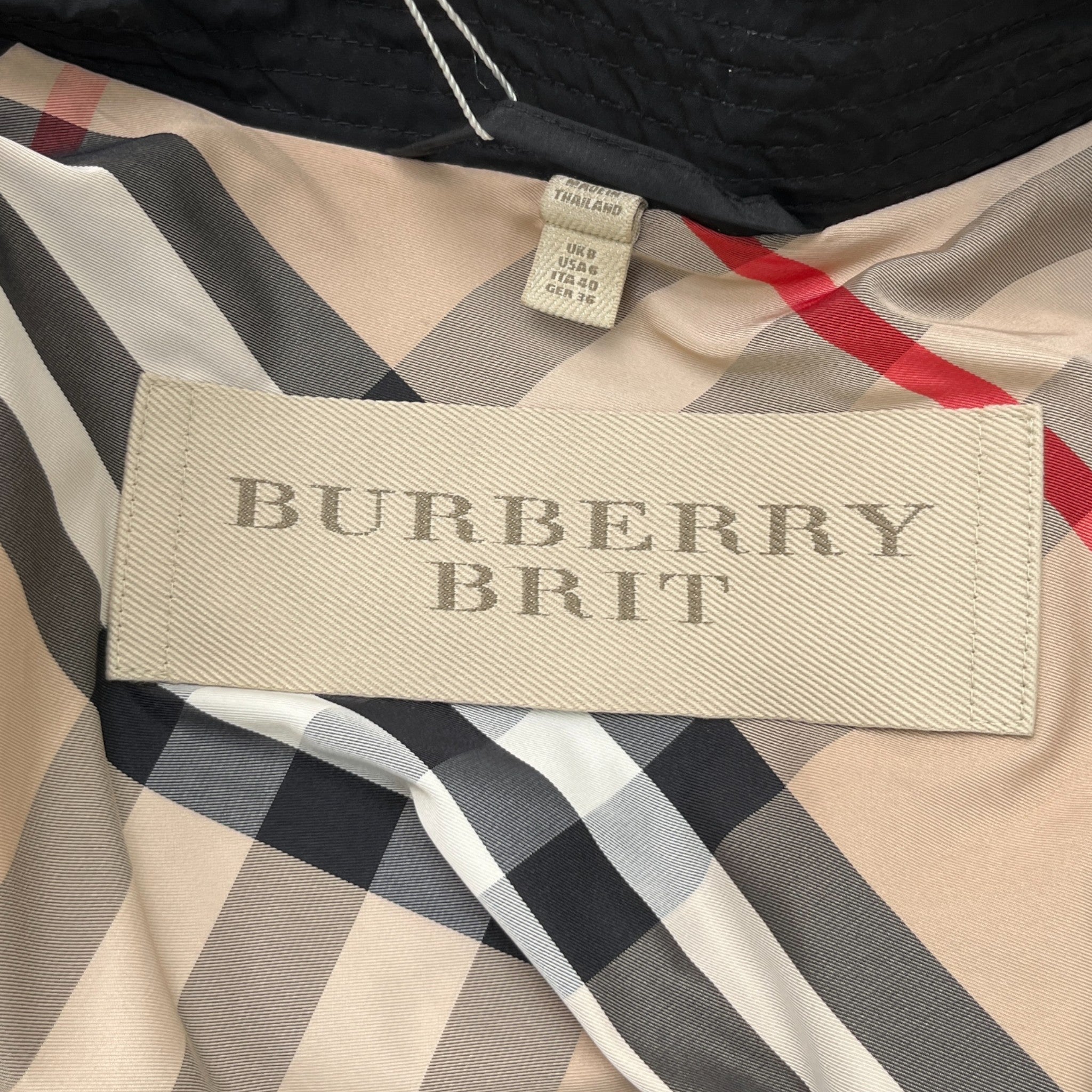 Women's Brit Trench Jacket Black Size 0 / UK 8