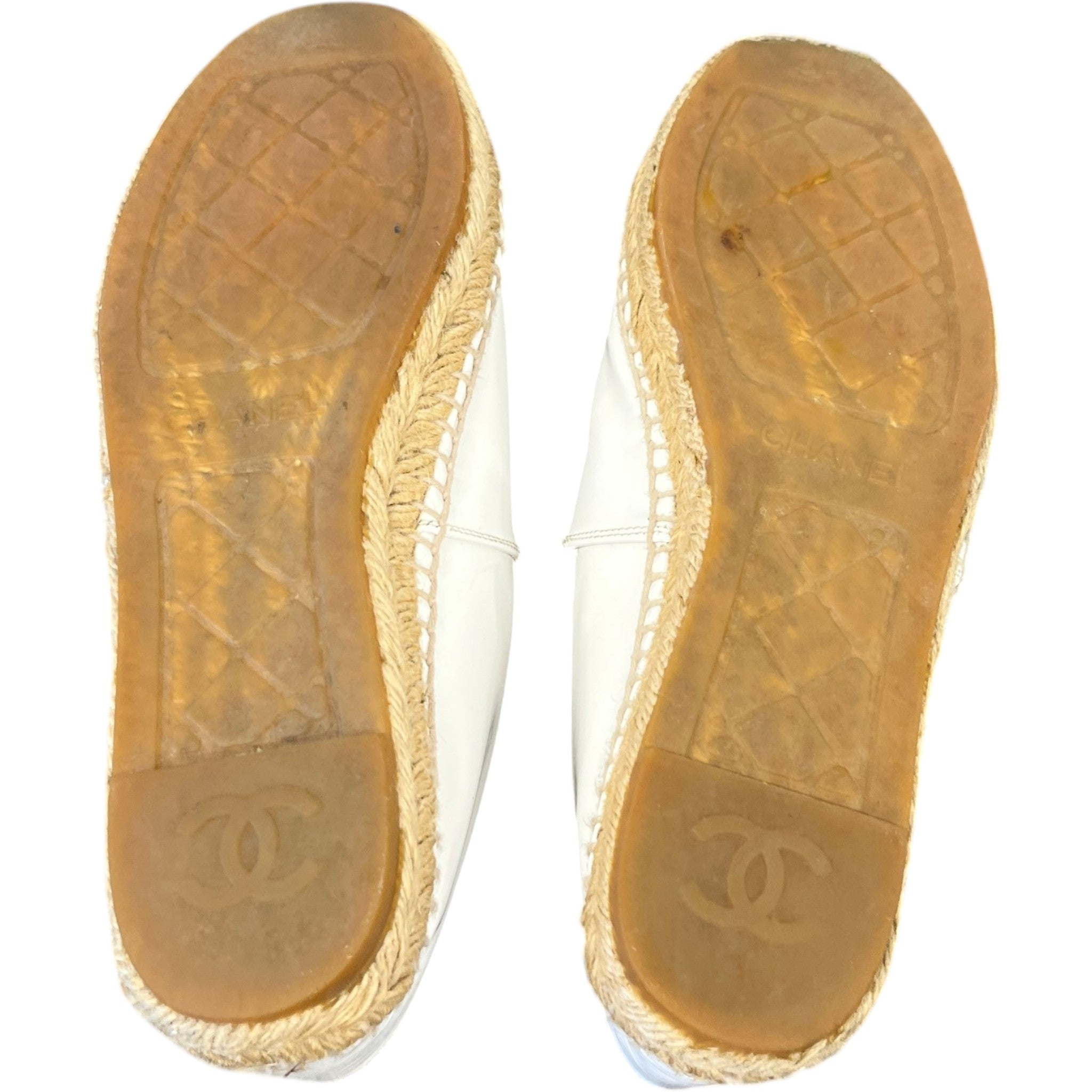 Women's Cc Logo Espadrilles White Size EU 39 / UK 6