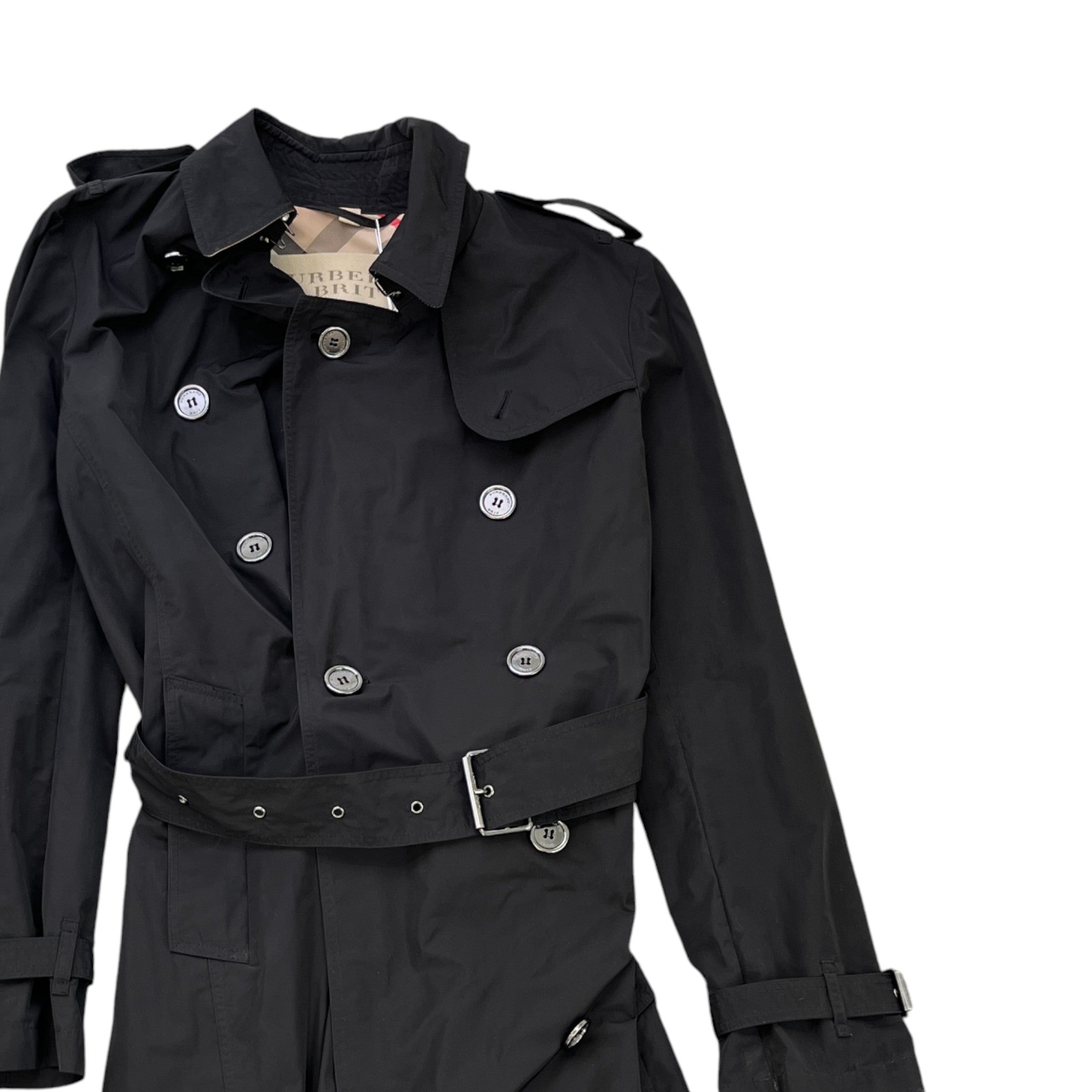 Women's Brit Trench Jacket Black Size 0 / UK 8