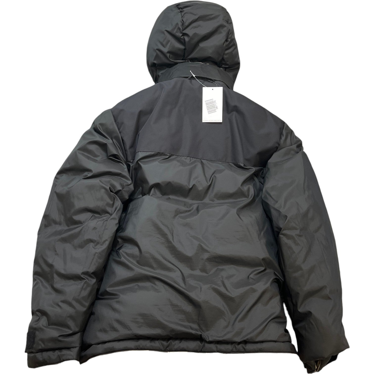 Men's Check Reversible Down Jacket Beige Size S