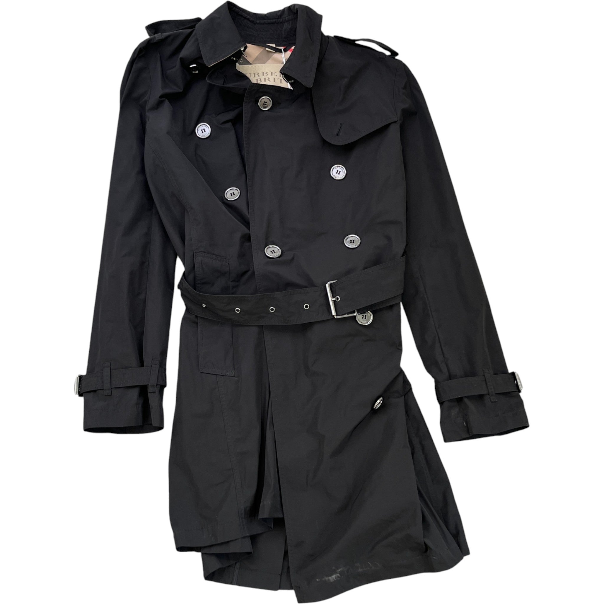 Women's Brit Trench Jacket Black Size 0 / UK 8